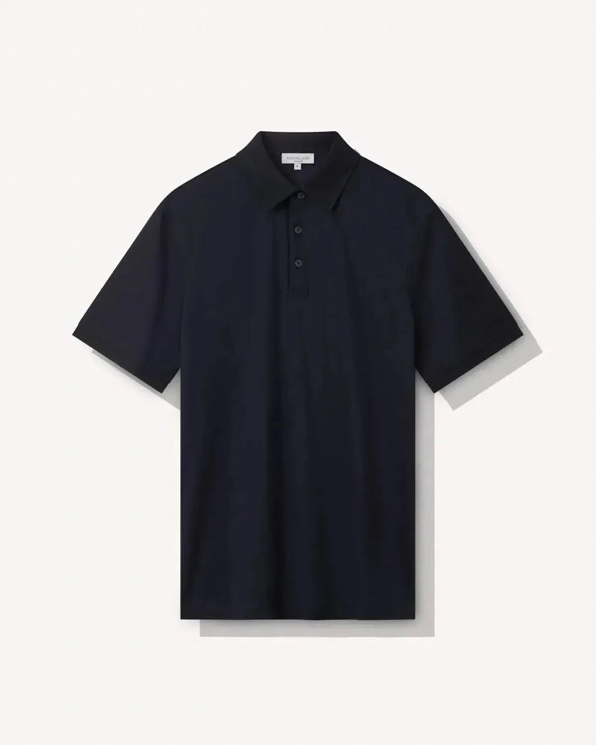 Richard James Mercerised Cotton Polo Shirt Navy | Studio DOS