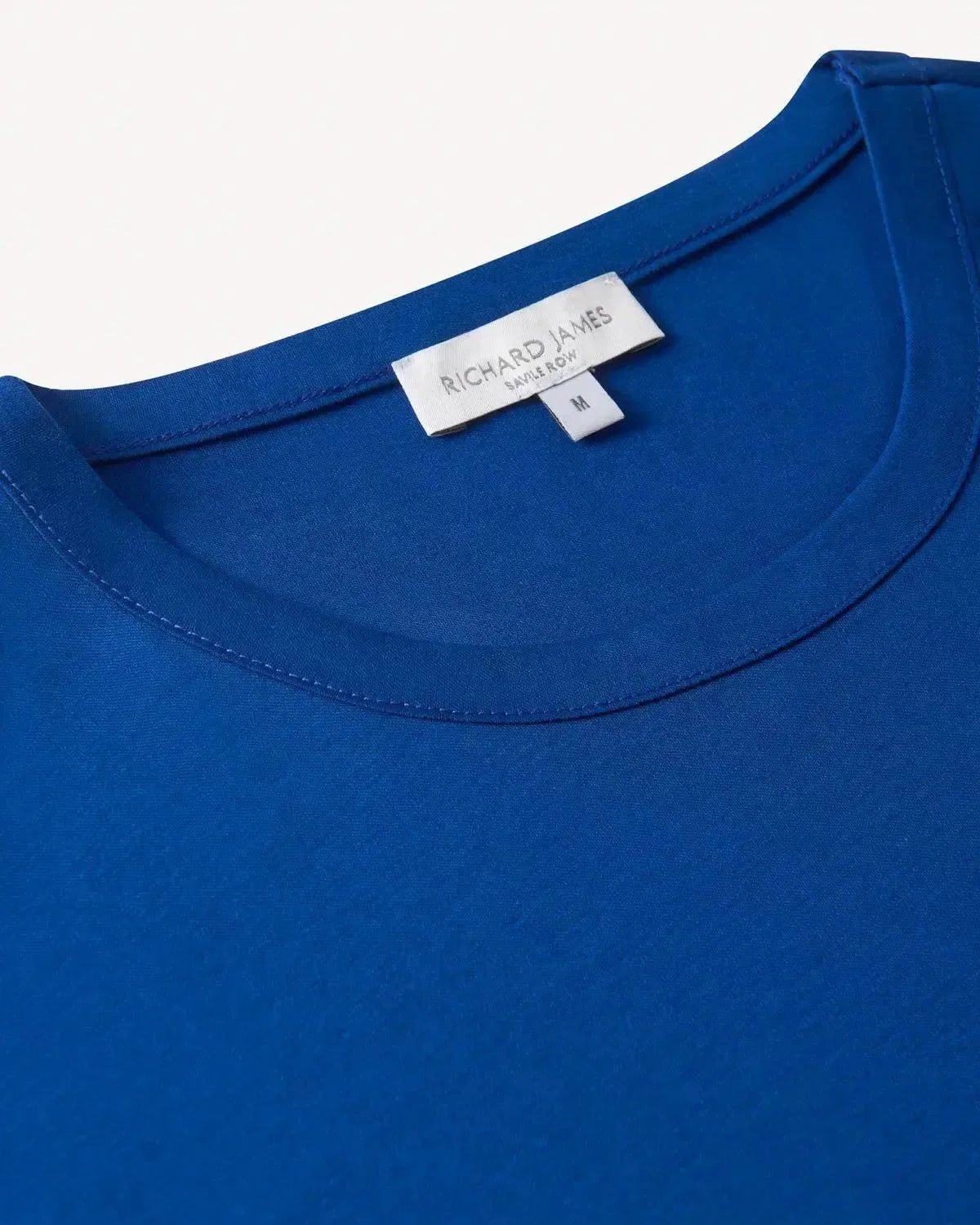 Richard James Mercerised Cotton T-Shirt Air Force Blue | Studio DOS