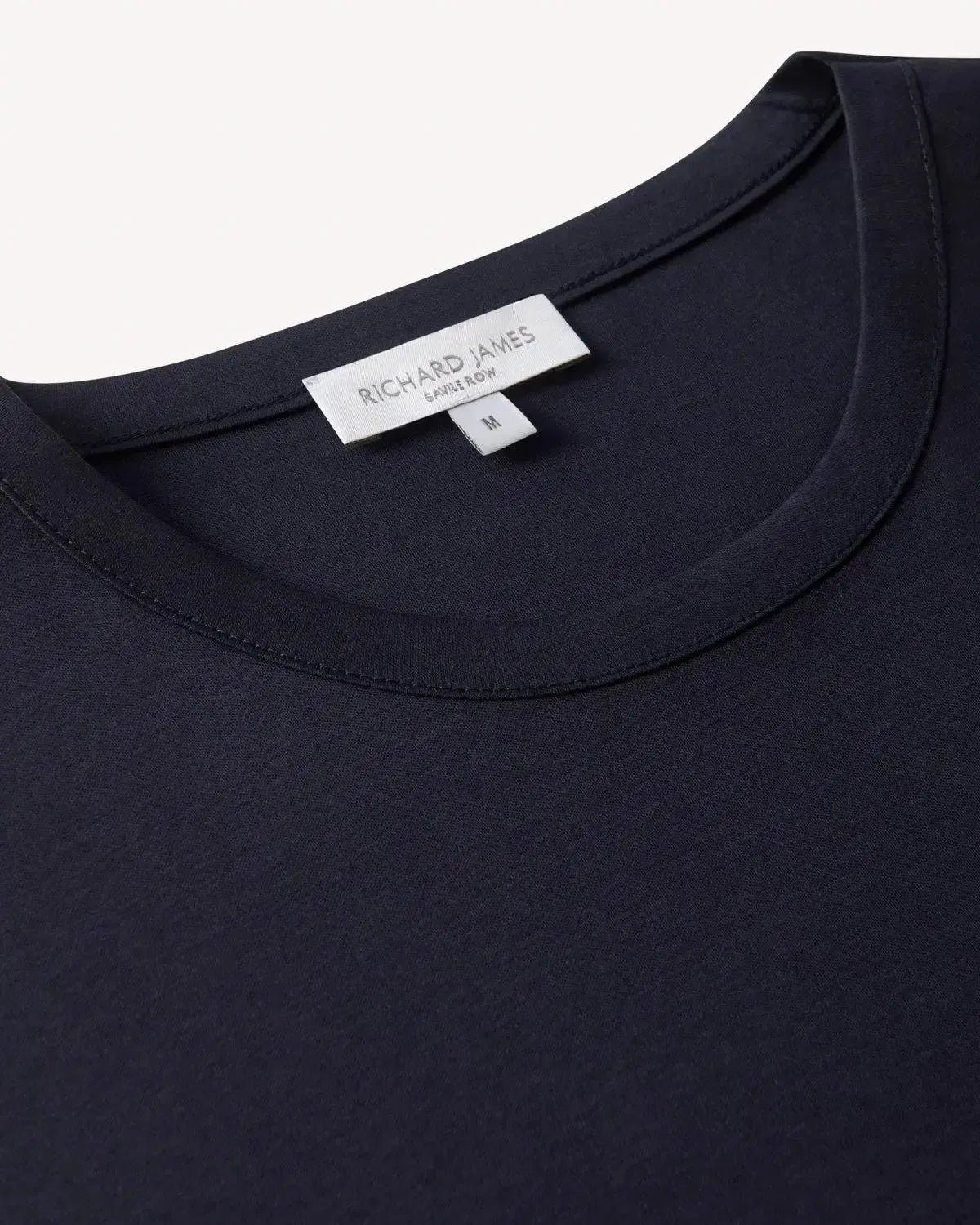 Richard James Mercerised Cotton T-Shirt Navy | Studio DOS