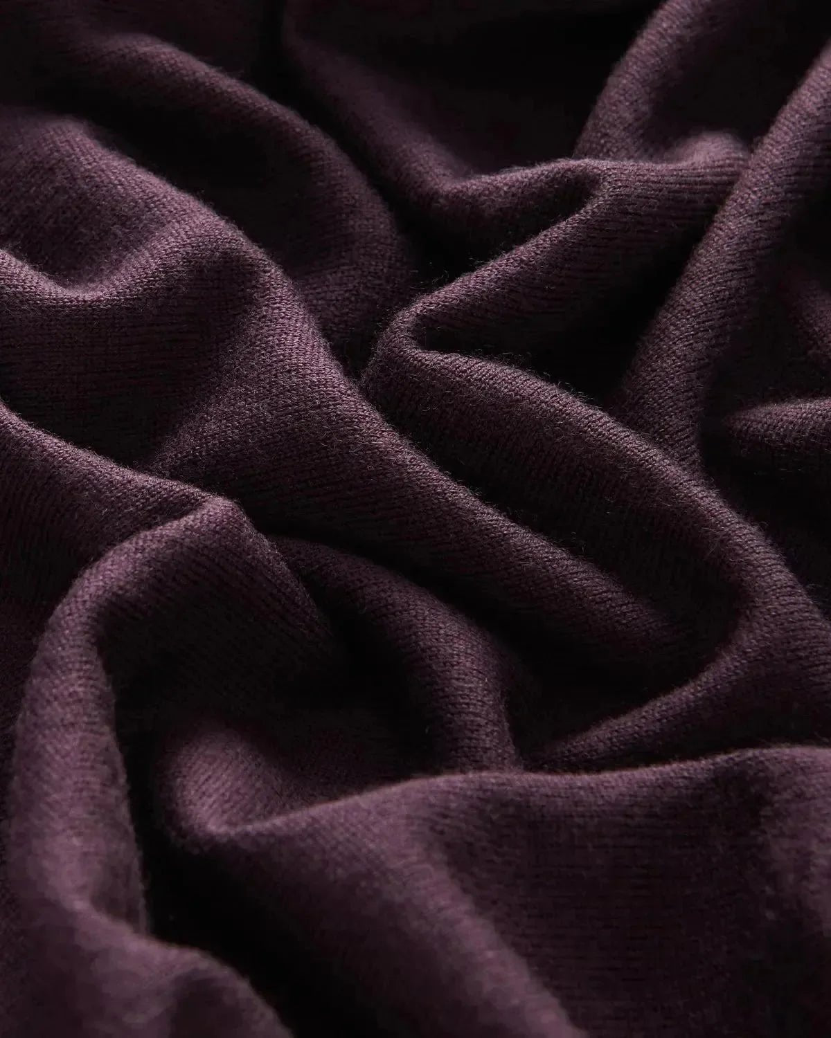 Richard James Merino Wool Crew Neck Knit Plum | Studio DOS