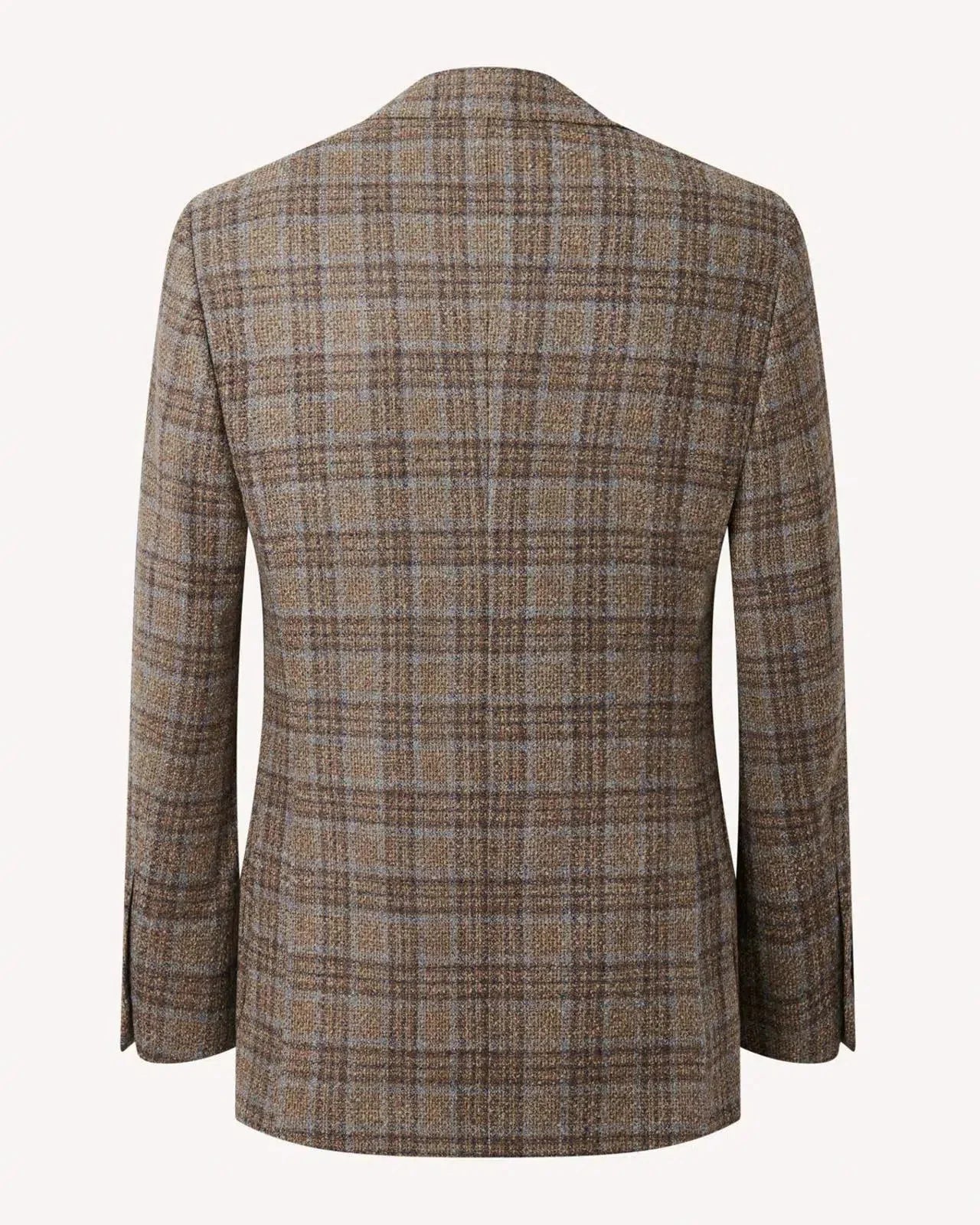 Richard James Overcheck Tweed Single Breasted Jacket Olive Blues | Studio DOS