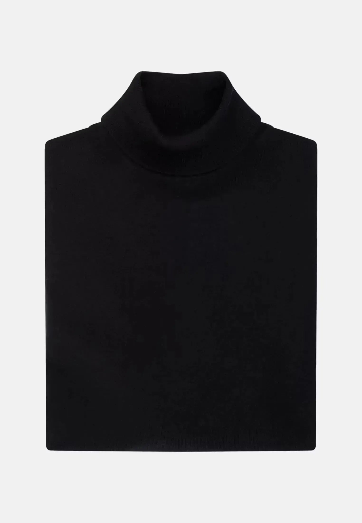Seidensticker Mens Merino Wool Roll Neck Knit Black | Studio DOS