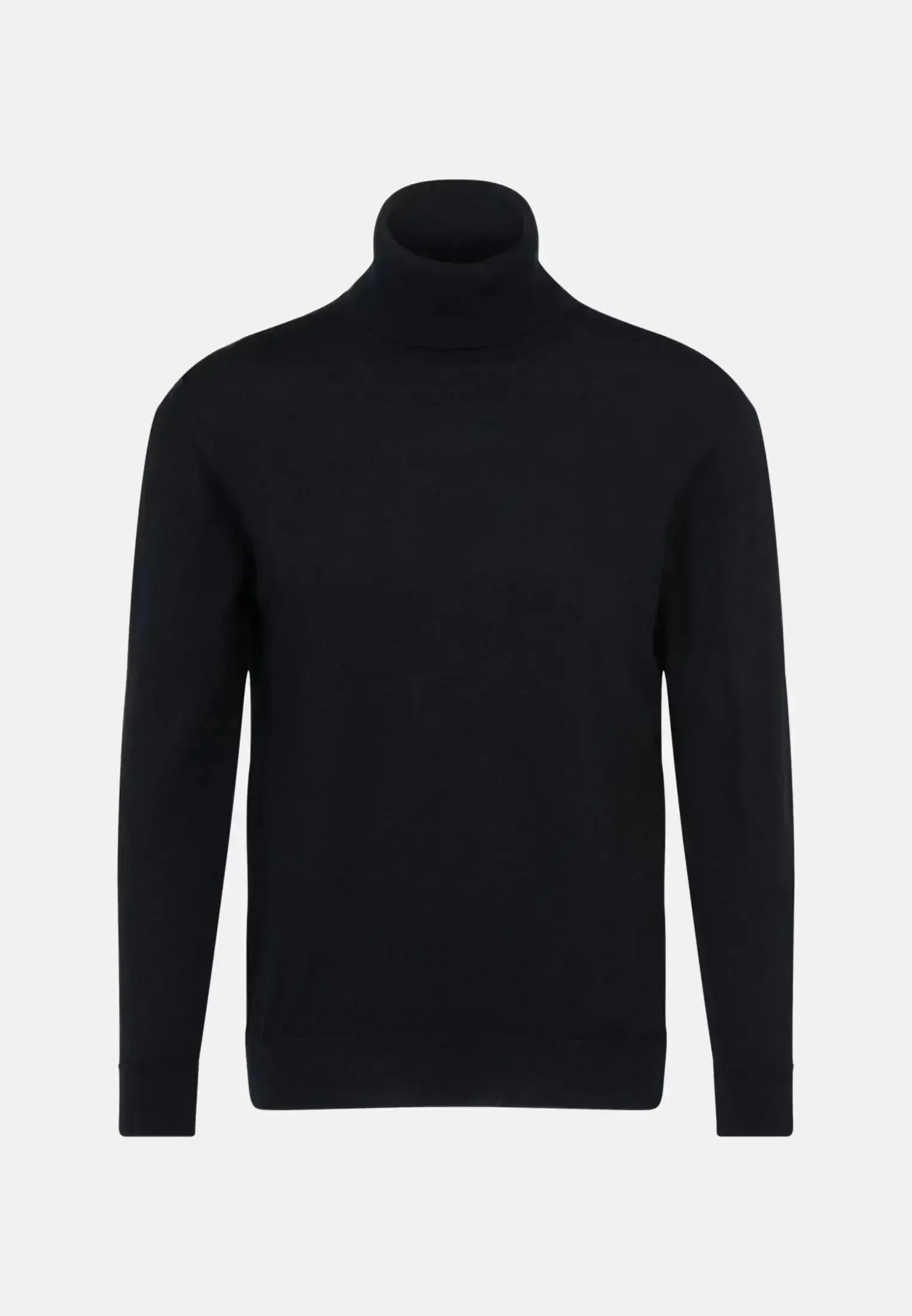 Seidensticker Mens Merino Wool Roll Neck Knit Black | Studio DOS