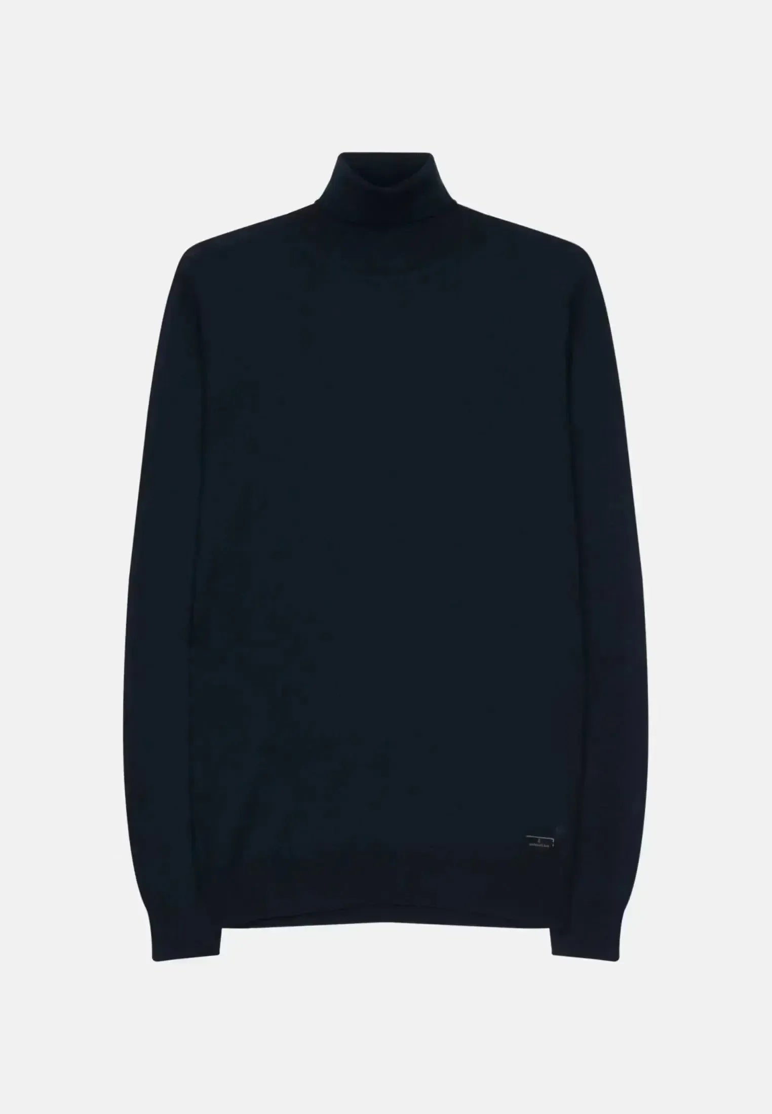 Seidensticker Mens Merino Wool Roll Neck Knit Dark Blue | Studio DOS