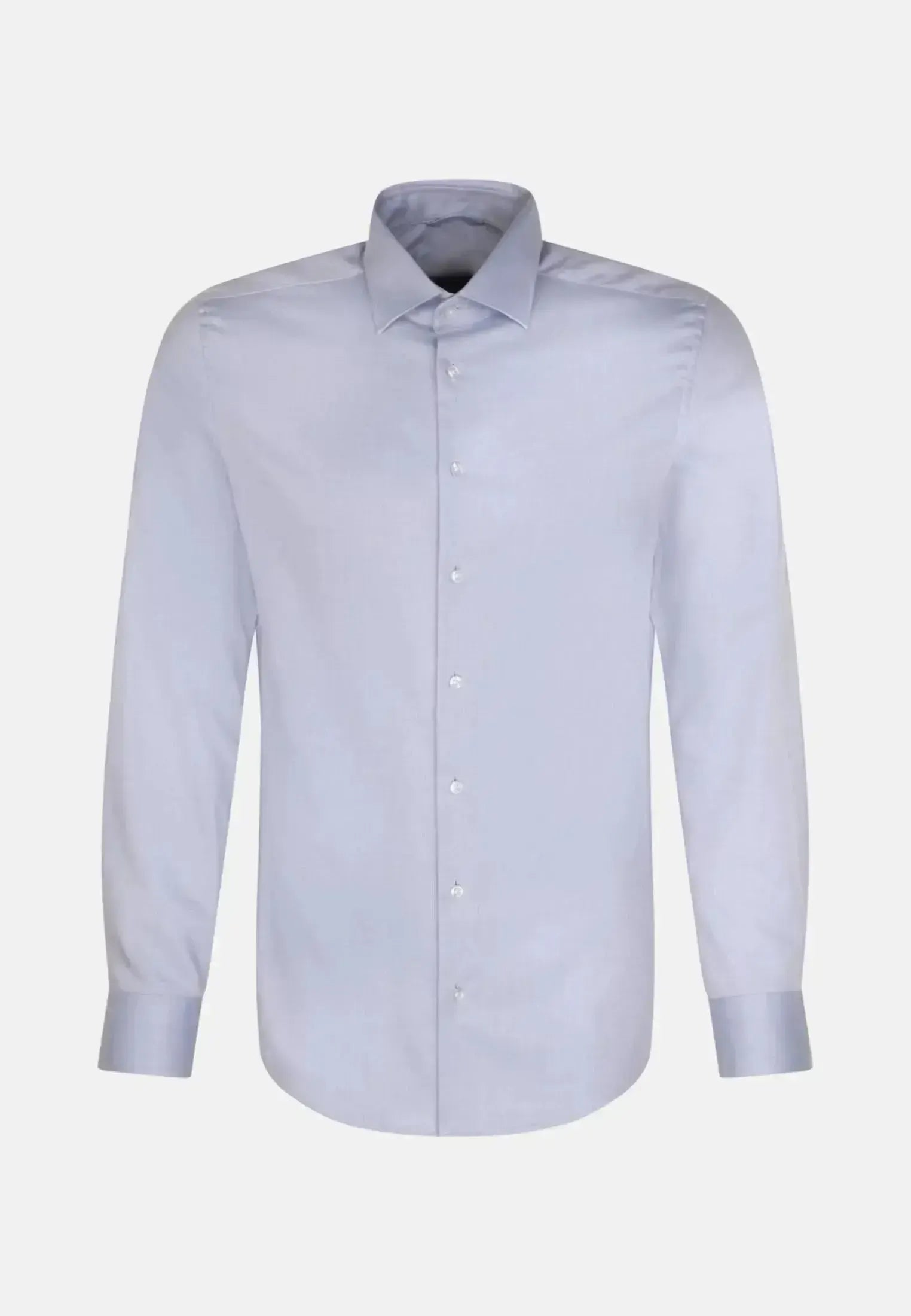 Seidensticker Mens Regular Fit No Iron New Kent Combi Cuff Business Shirt Light Blue | Studio DOS