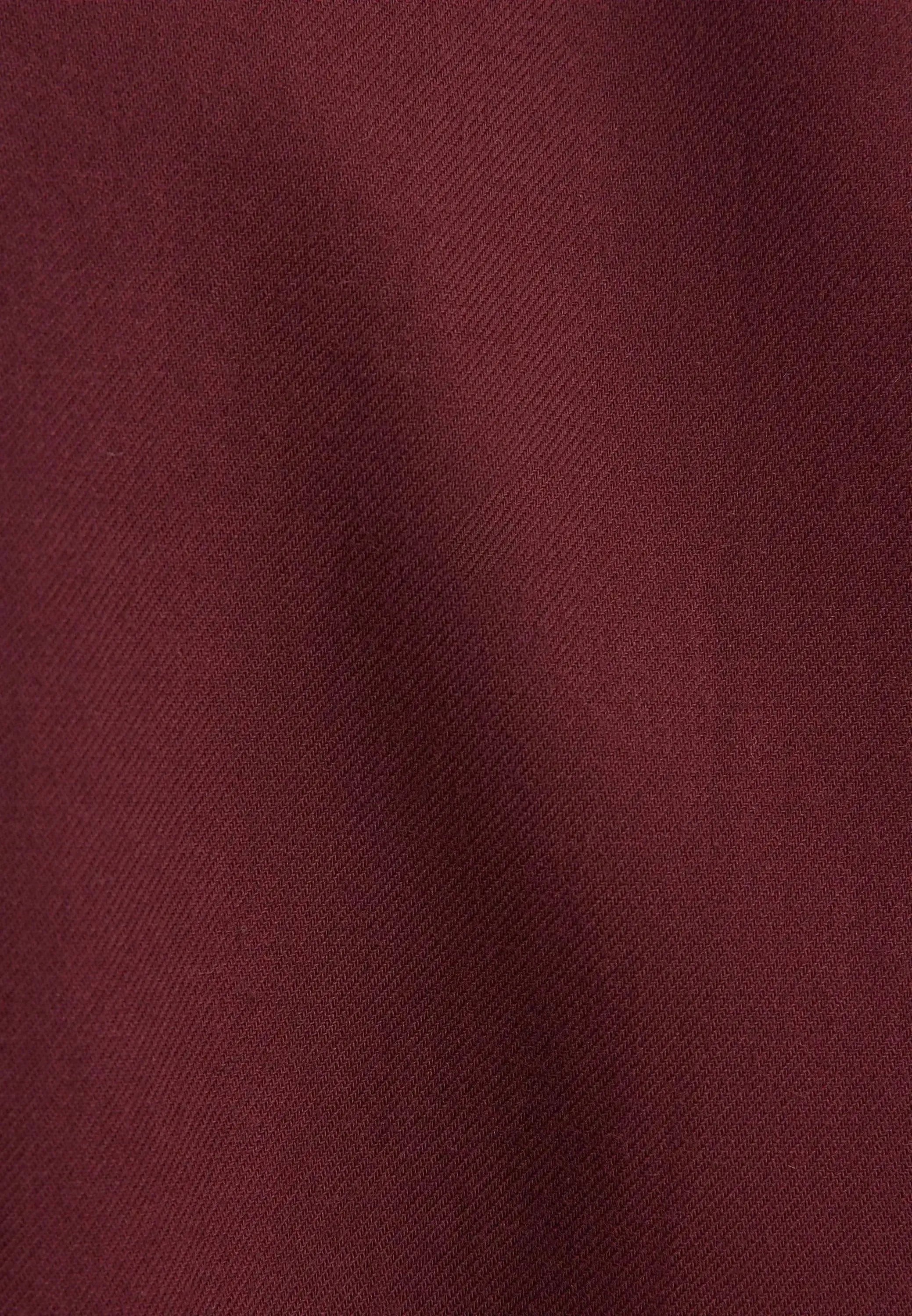 Seidensticker Mens Slim Fit New Kent Flannel Shirt Burgundy | Studio DOS
