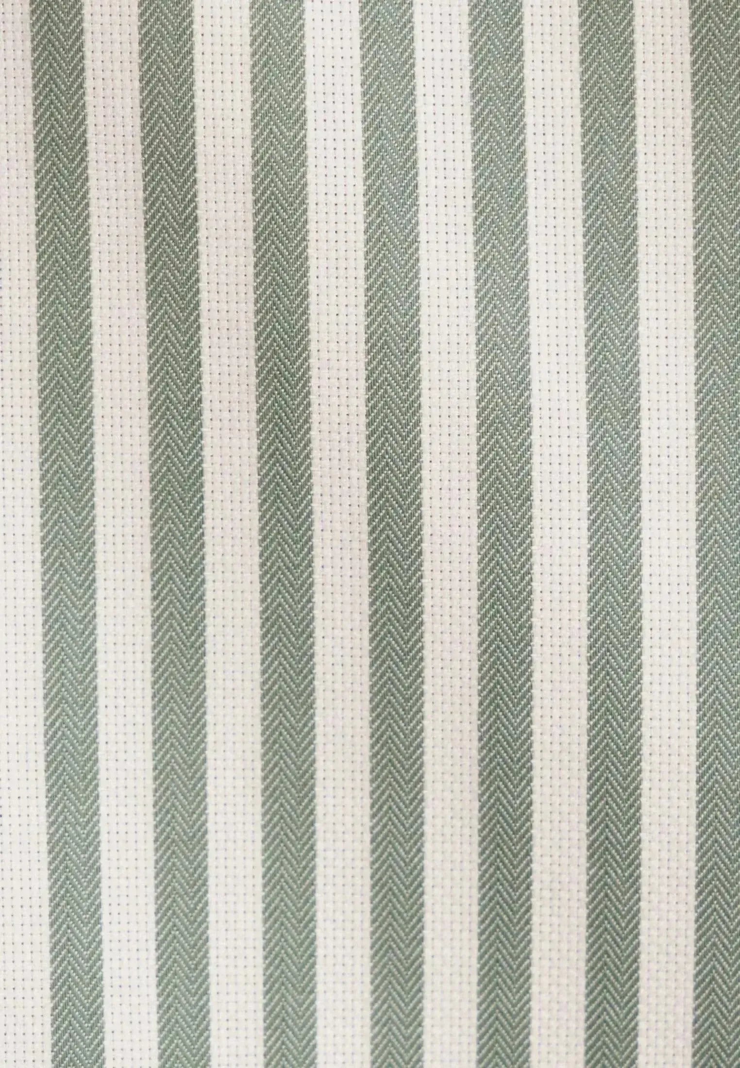 Seidensticker Mens Slim Fit No Iron New Kent Striped Business Shirt Mid Green | Studio DOS