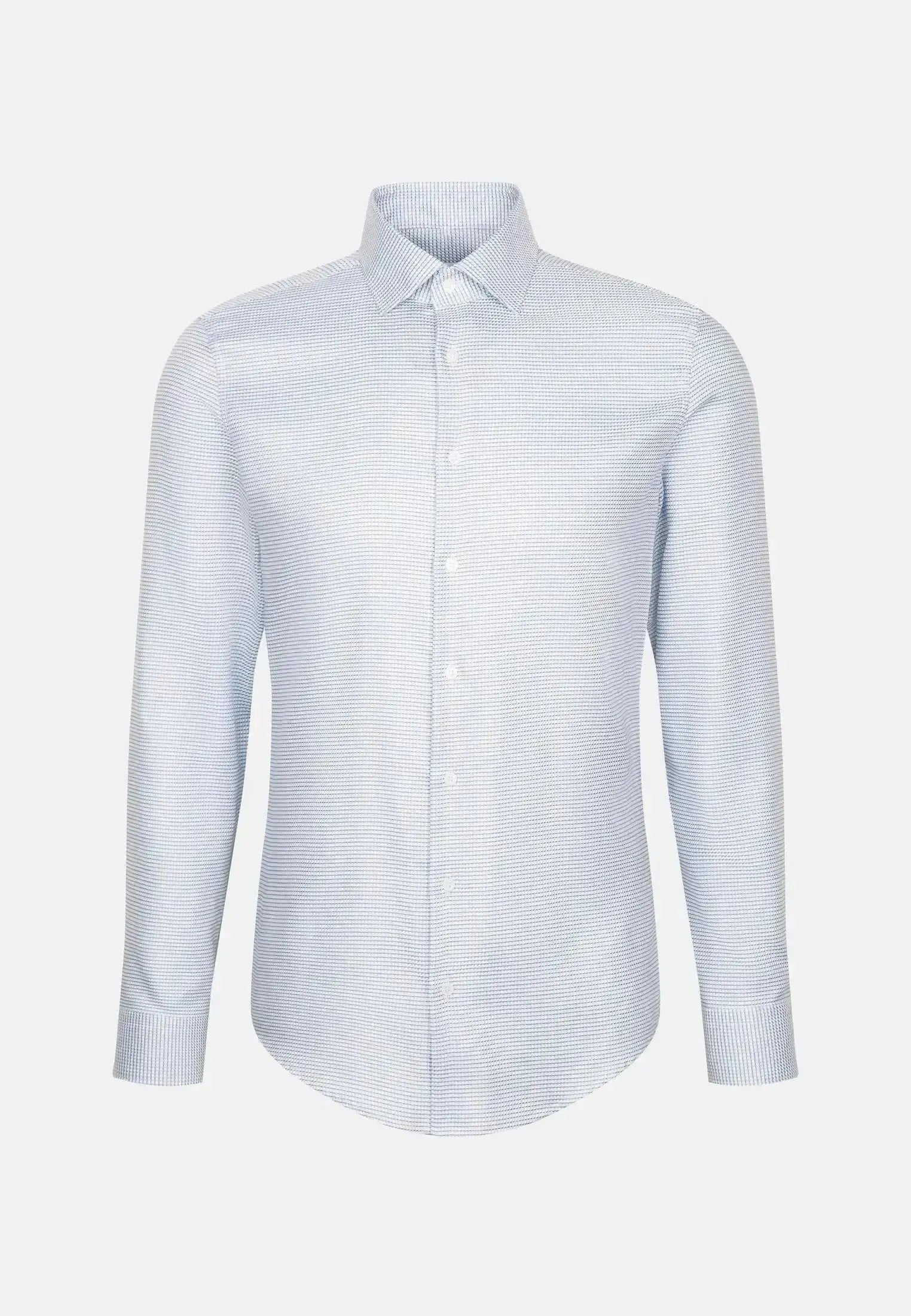 Seidensticker Mens Slim Fit No Iron New Kent Structured Business Shirt Light Green | Studio DOS