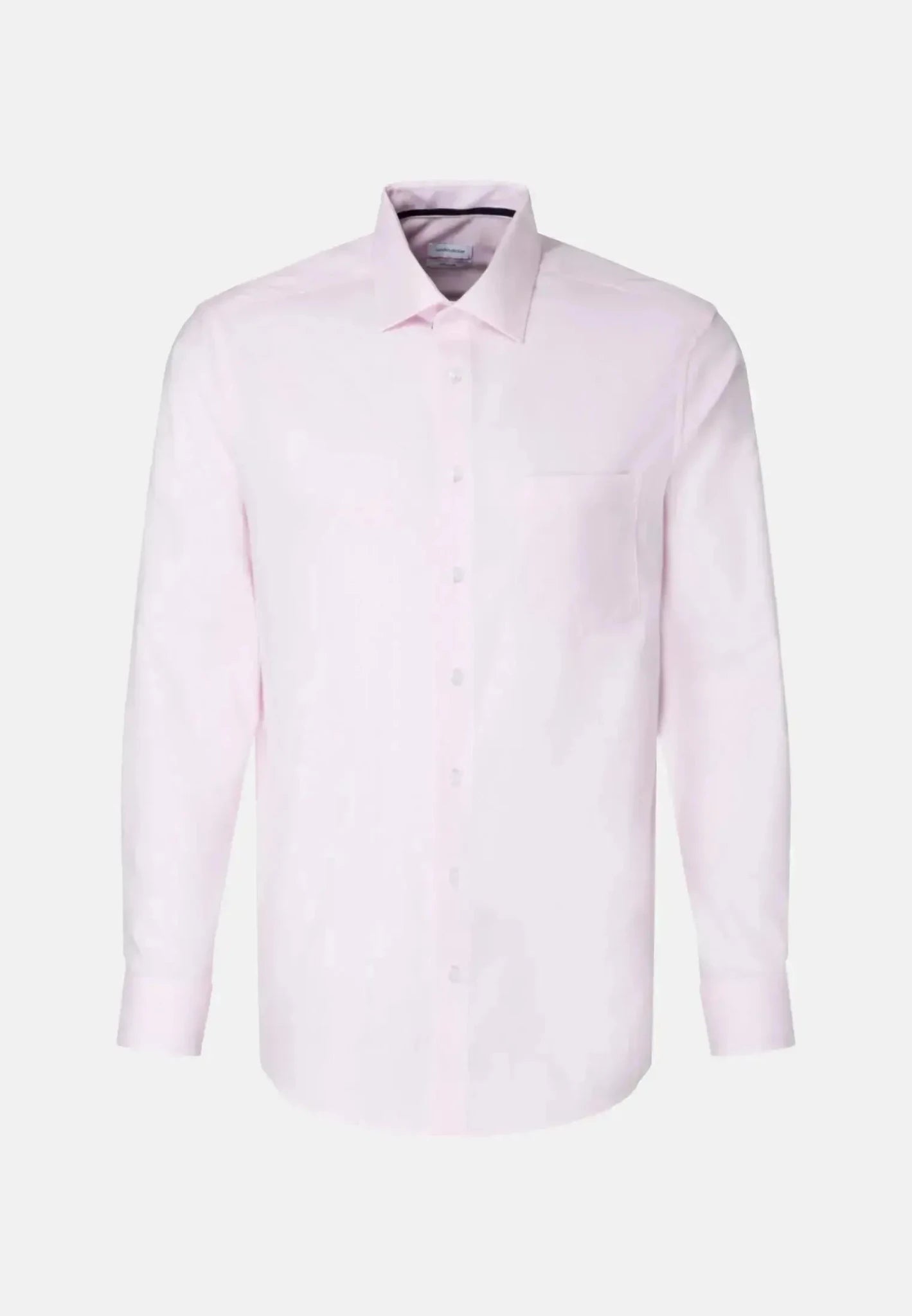 Seidensticker Regular Fit Business Kent Patch Structured Business Shirt Pink | Studio DOS