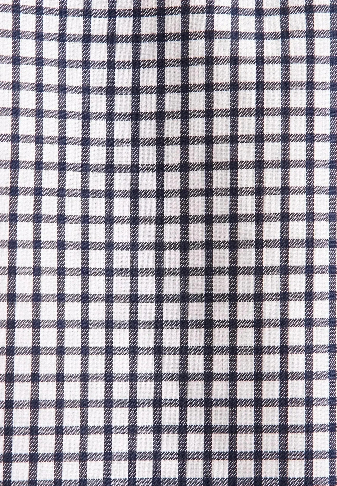 Seidensticker Regular Fit No Iron Covered Button Down Check Business Shirt Dark Blue | Studio DOS