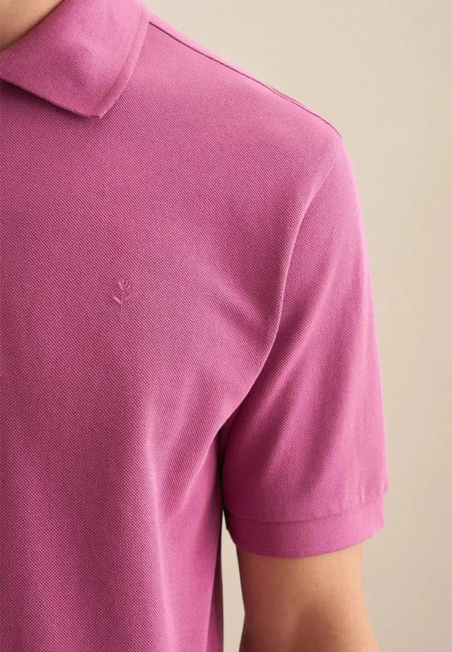 Seidensticker Regular Fit Pique Polo Shirt Dark Pink | Studio DOS