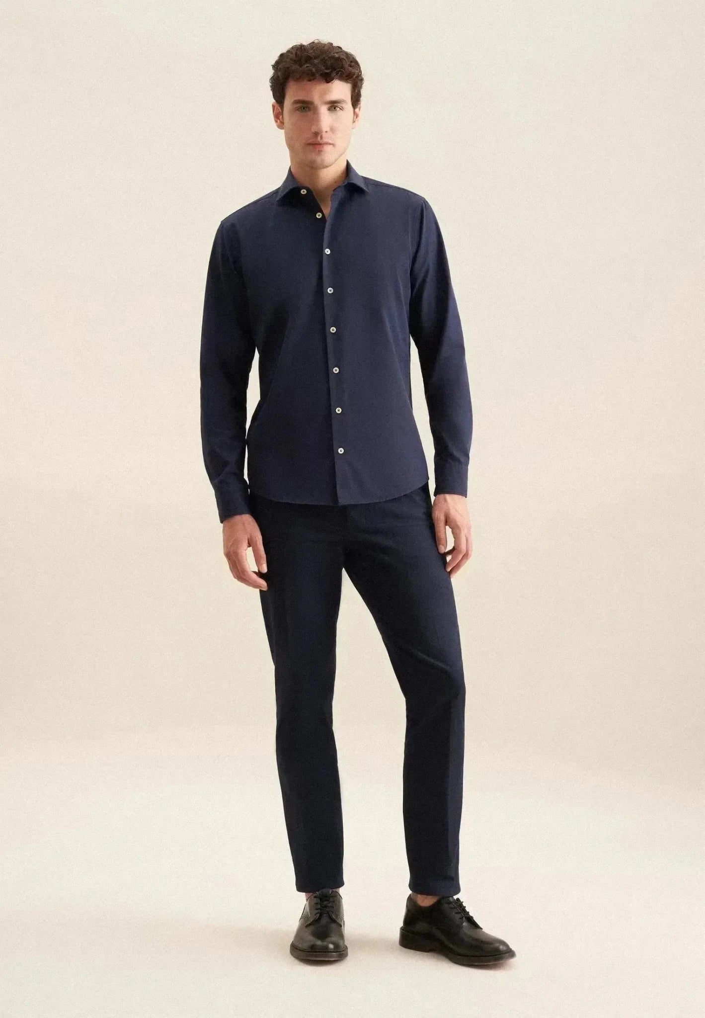 Seidensticker Regular Fit Spread Kent Casual Shirt Dark Blue | Studio DOS