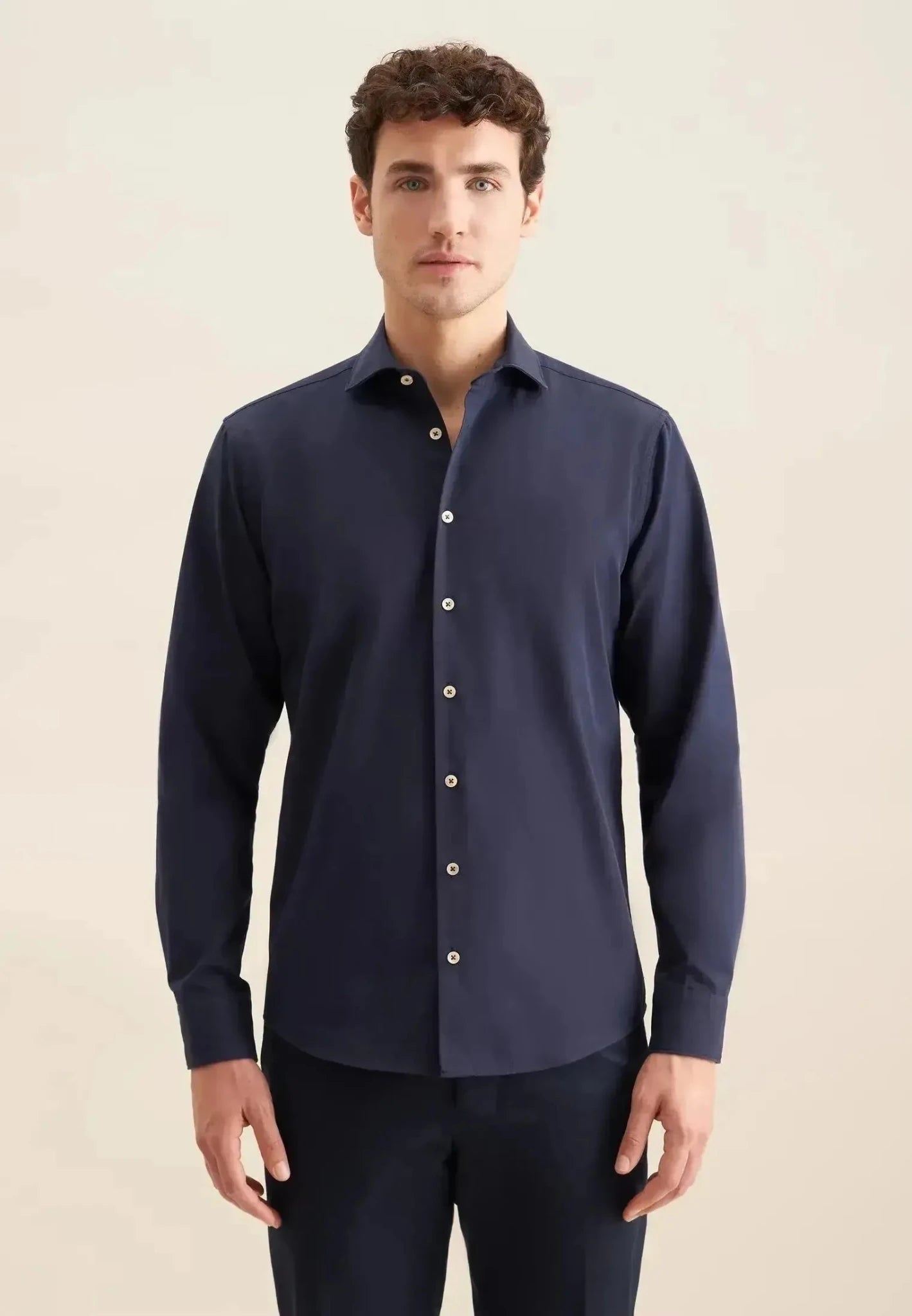 Seidensticker Regular Fit Spread Kent Casual Shirt Dark Blue | Studio DOS