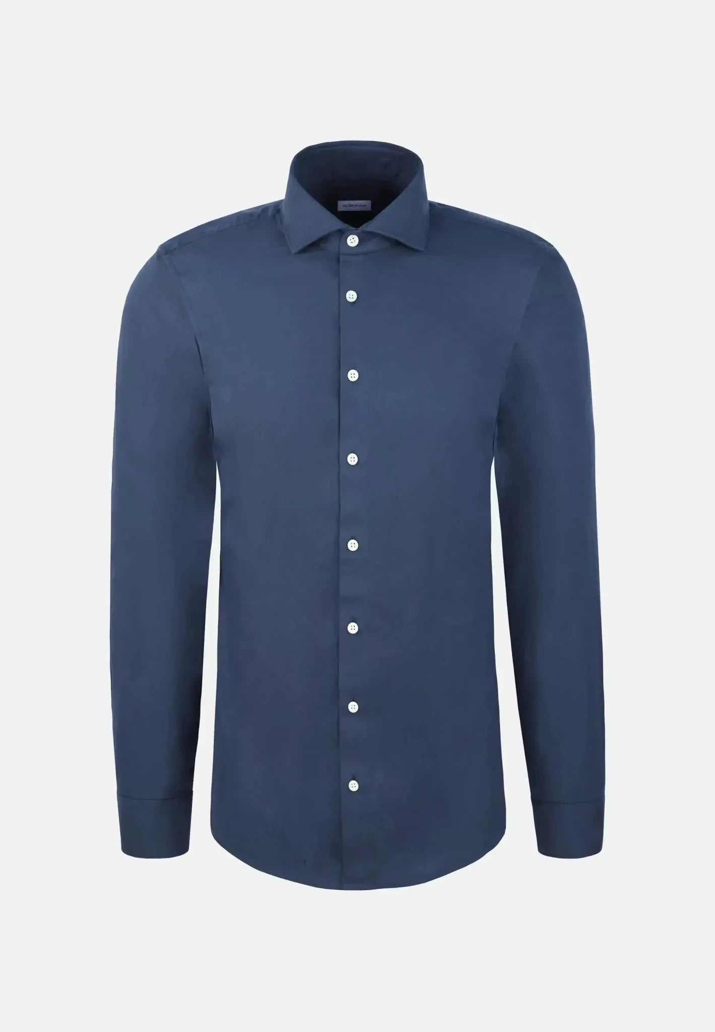Seidensticker Regular Fit Spread Kent Pepita Flannel Shirt Dark Blue | Studio DOS