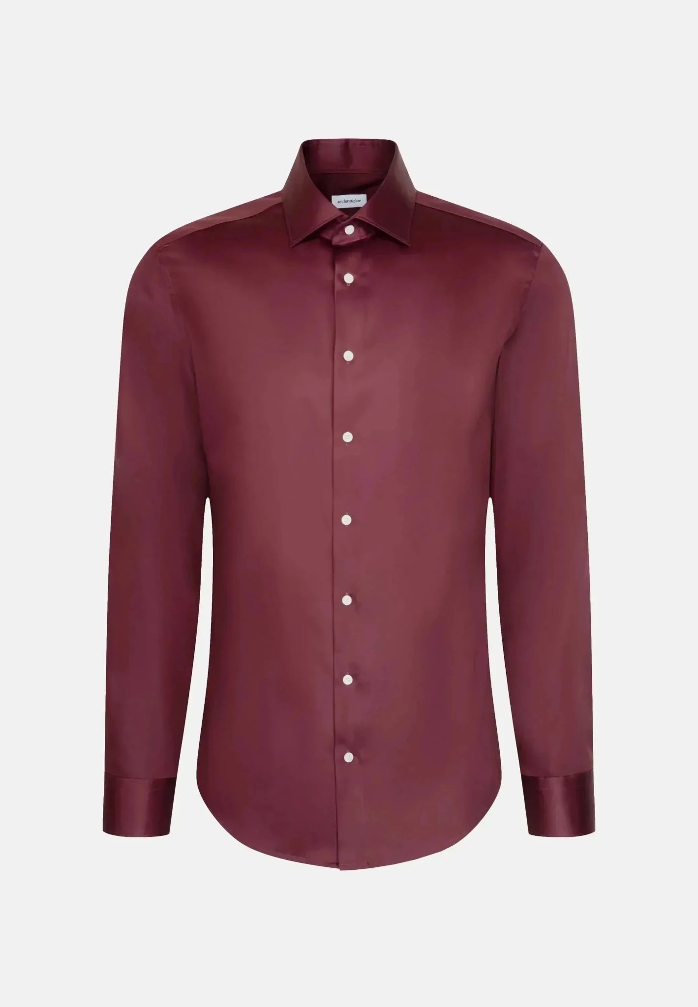 Seidensticker Shaped Fit Easy Iron New Kent Business Shirt Burgundy | Studio DOS
