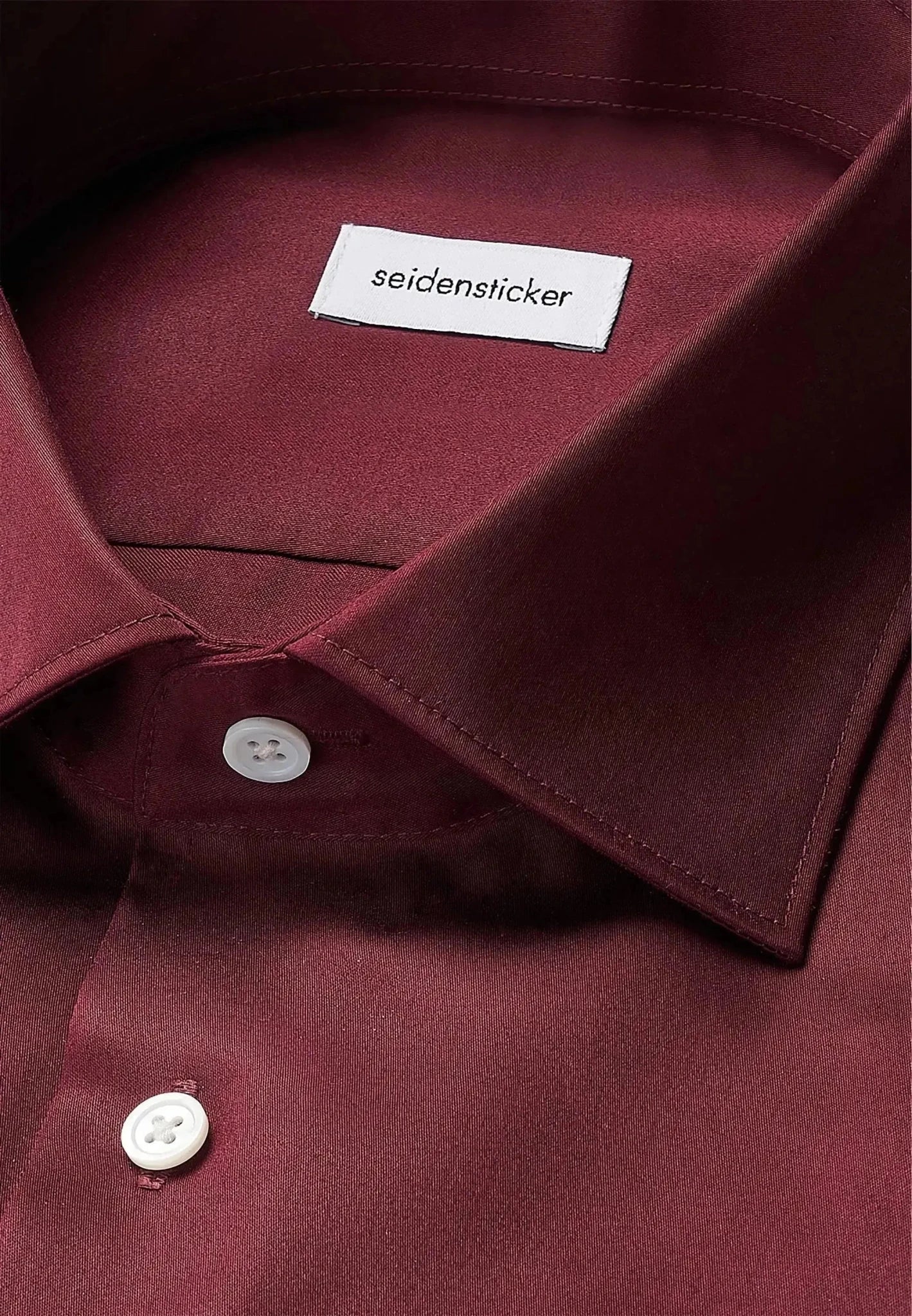 Seidensticker Shaped Fit Easy Iron New Kent Business Shirt Burgundy | Studio DOS