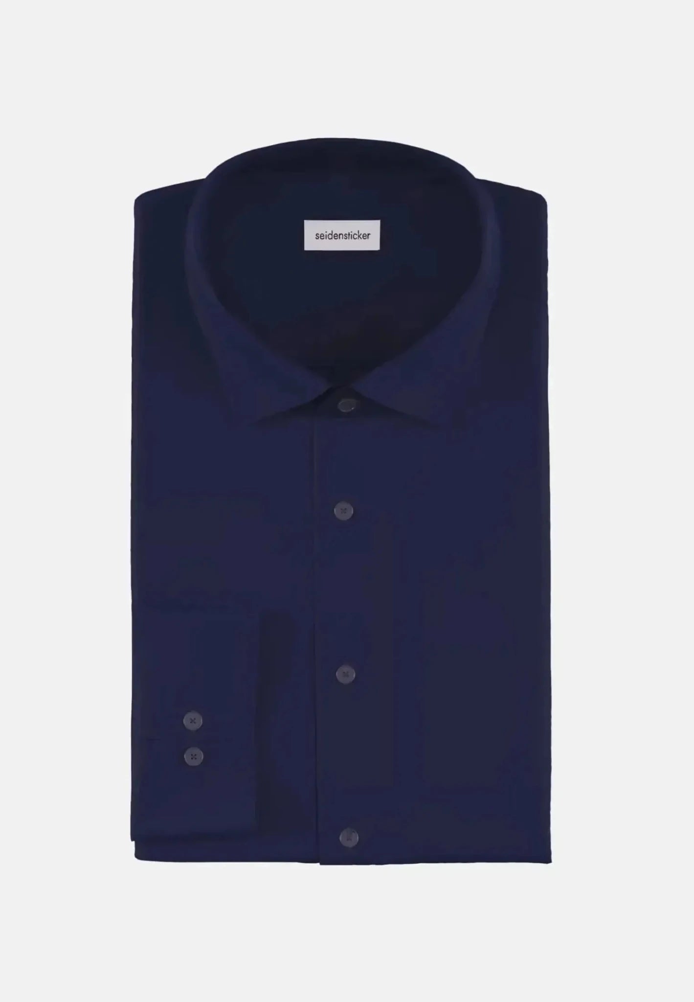 Seidensticker Shaped Fit Easy Iron New Kent Business Shirt Dark Blue | Studio DOS