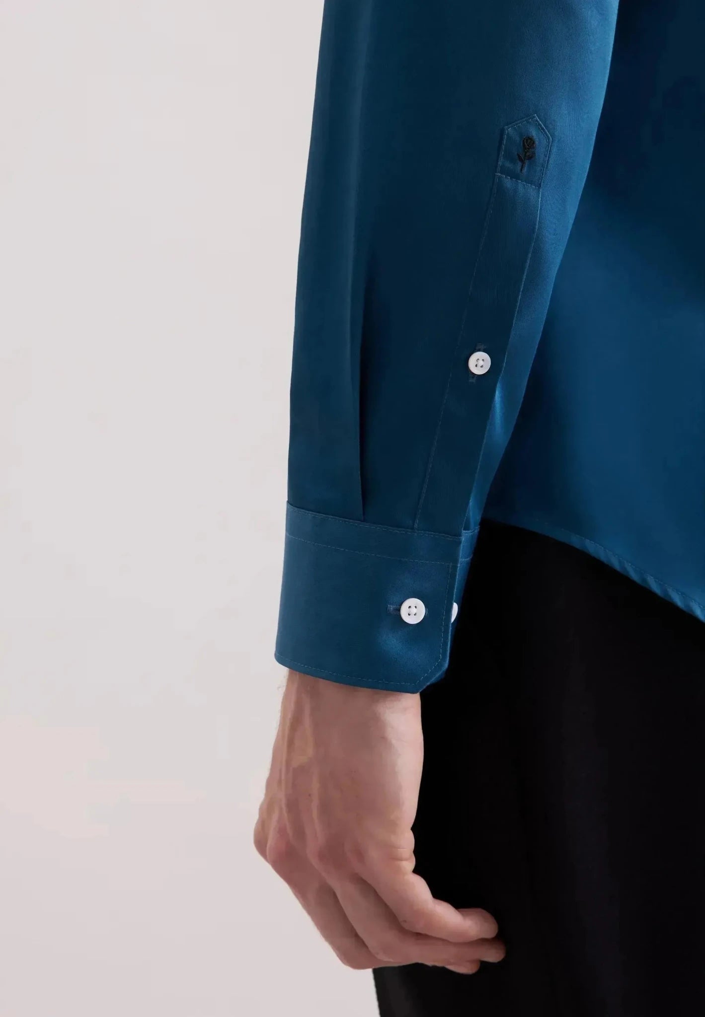 Seidensticker Shaped Fit Easy Iron New Kent Business Shirt Dark Teal | Studio DOS