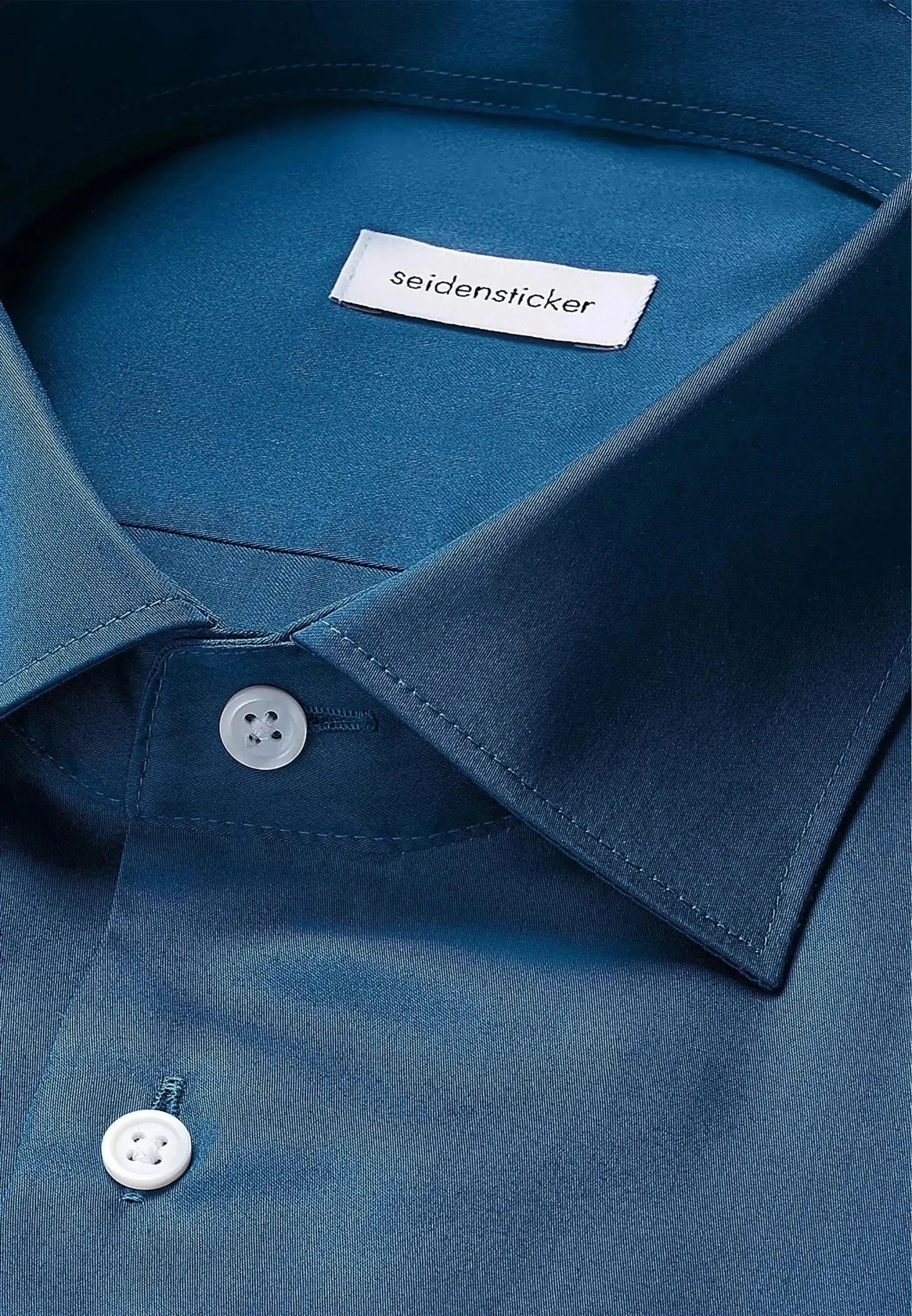 Seidensticker Shaped Fit Easy Iron New Kent Business Shirt Dark Teal | Studio DOS