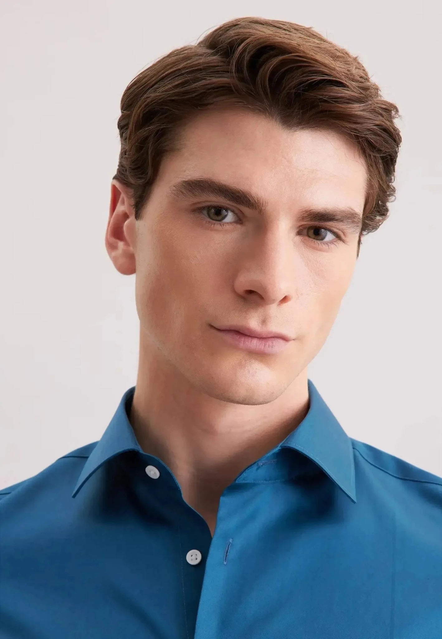 Seidensticker Shaped Fit Easy Iron New Kent Business Shirt Dark Teal | Studio DOS