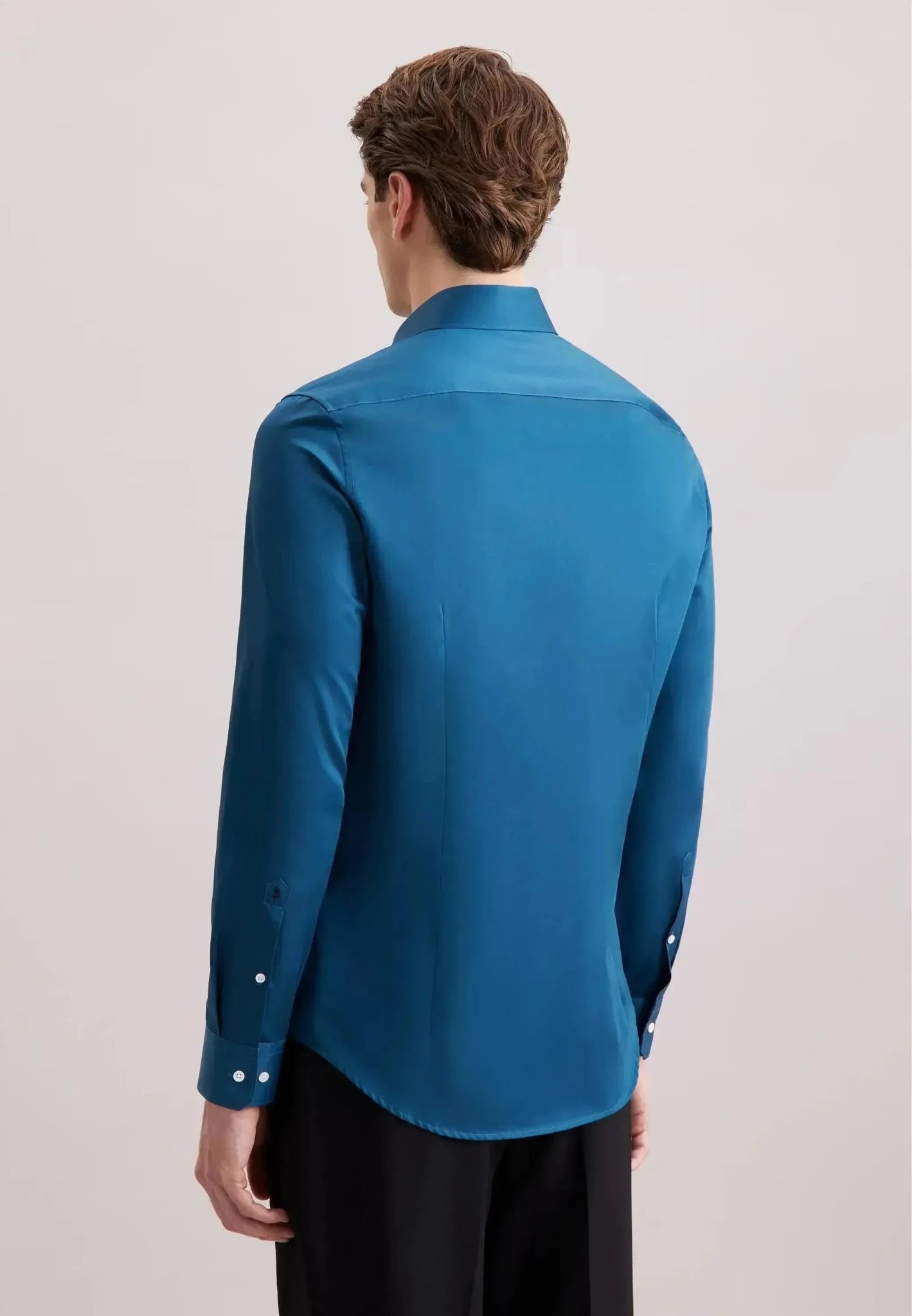 Seidensticker Shaped Fit Easy Iron New Kent Business Shirt Dark Teal | Studio DOS