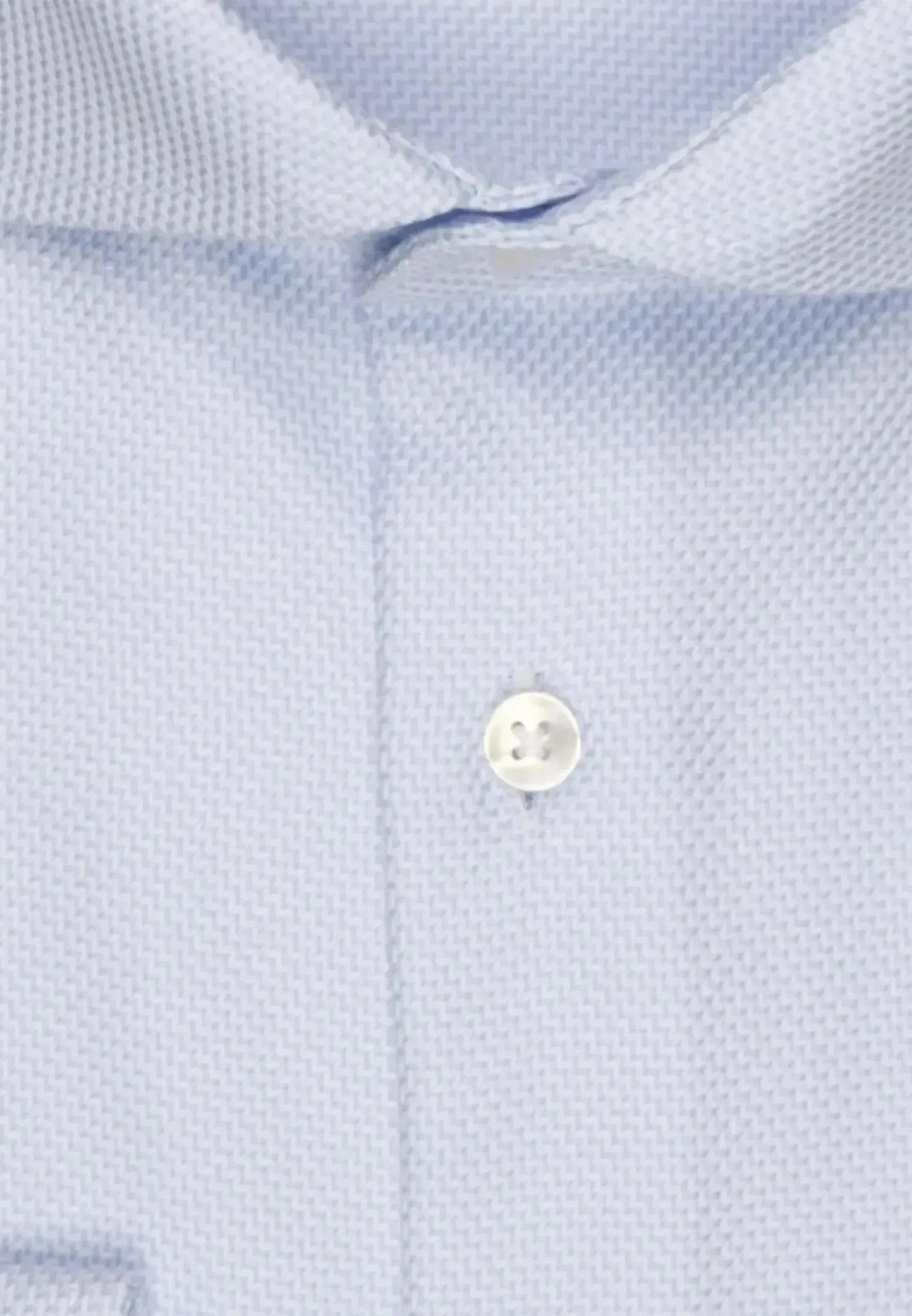 Seidensticker Slim Fit No Iron Spread Kent Structured Business Shirt Light Blue | Studio DOS