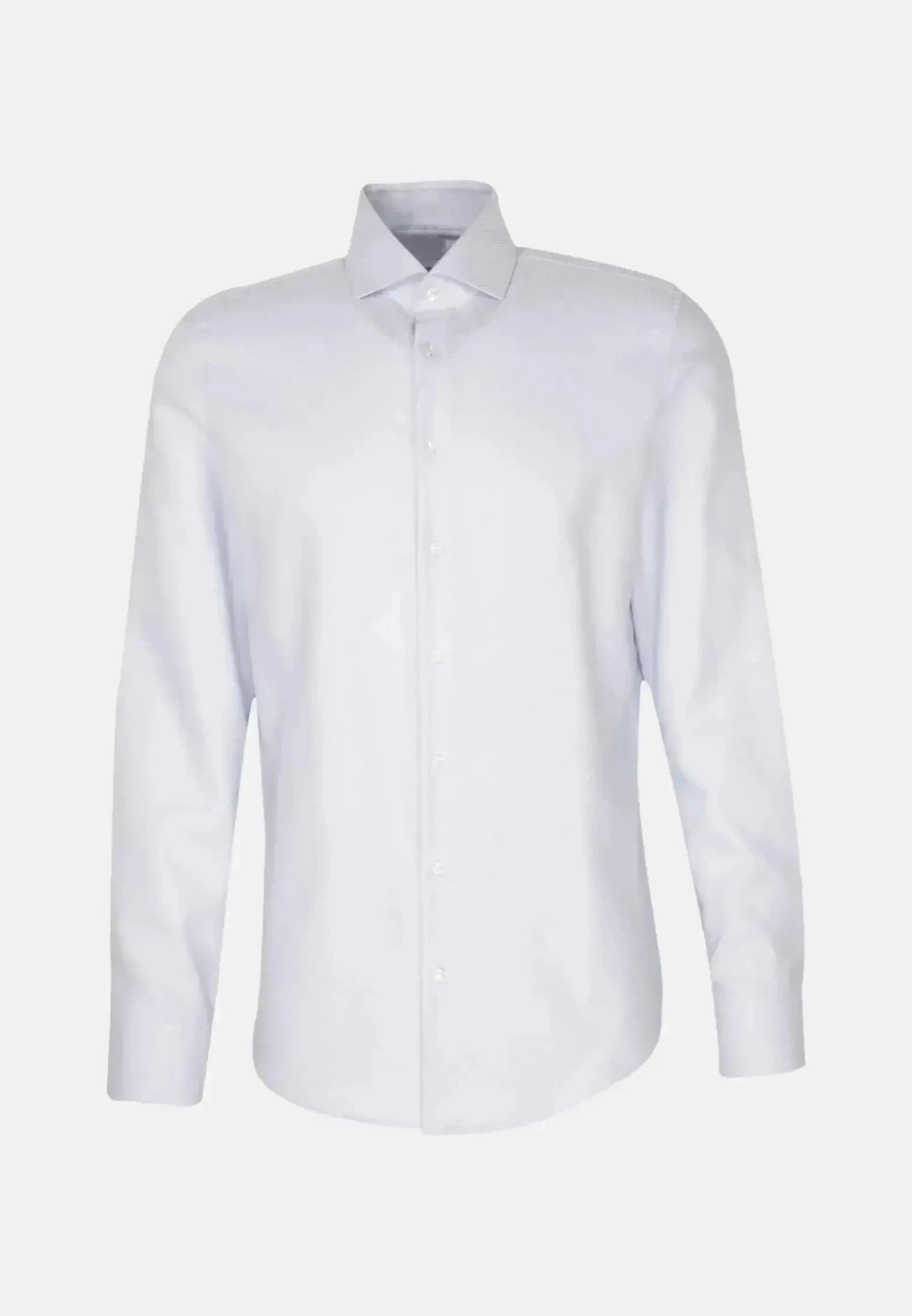 Seidensticker Slim Fit No Iron Spread Kent Structured Business Shirt Light Blue | Studio DOS