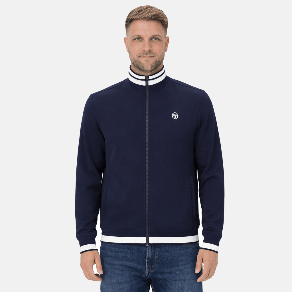 Sergio Tacchini Attilio Track Top Jacket Maritime Blue/Gardenia | Studio DOS