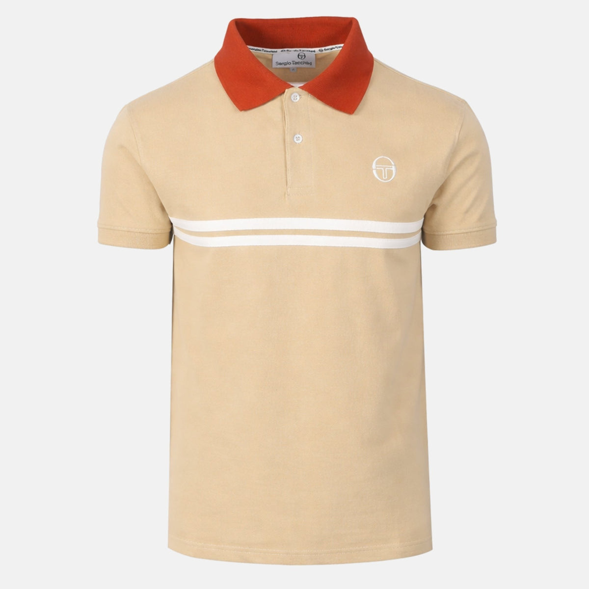 Sergio Tacchini Supermac Polo Shirt Mojave Desert/Rooibos Tea/Gardenia | Studio DOS