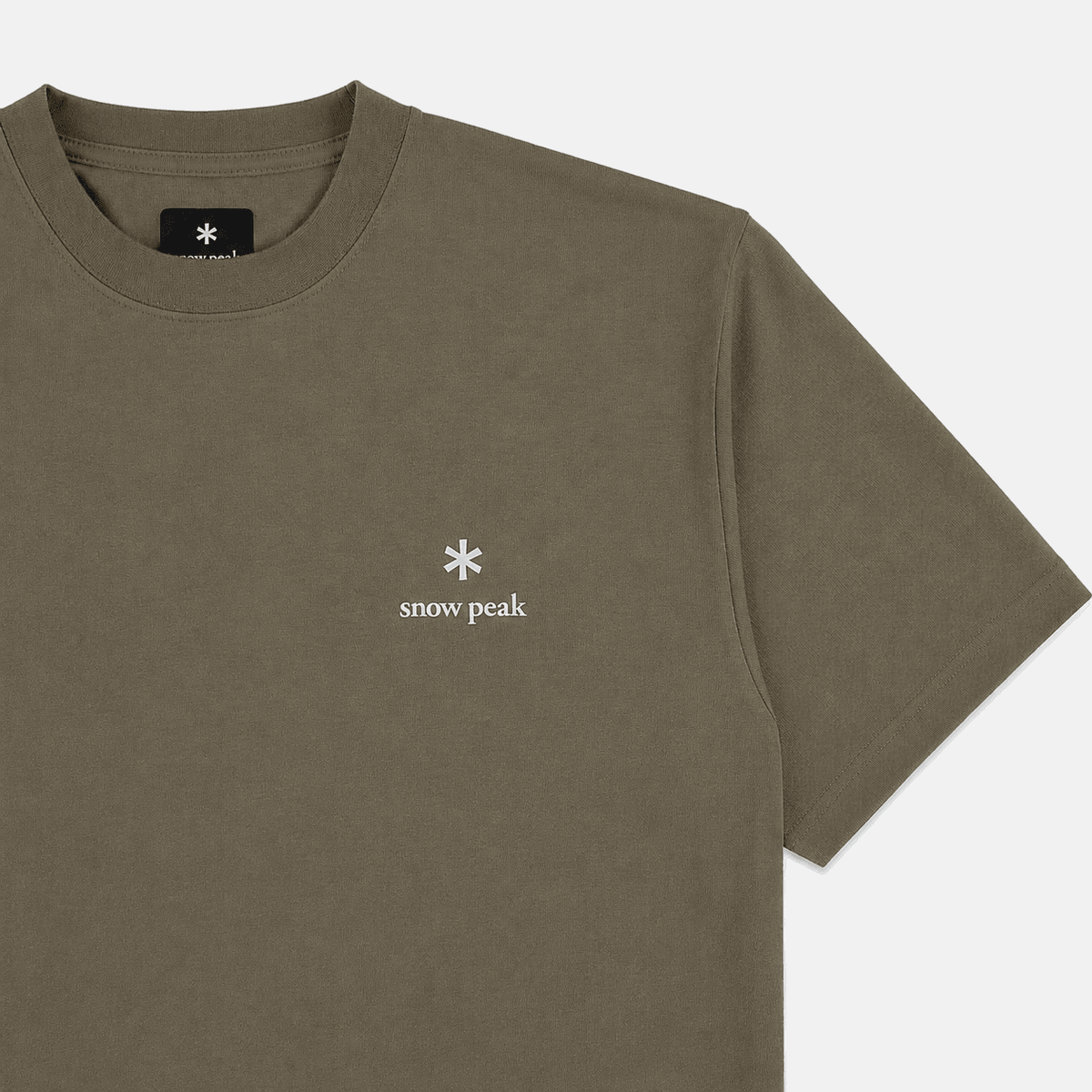 Snow Peak Logo T-Shirt Dark Beige | Studio DOS