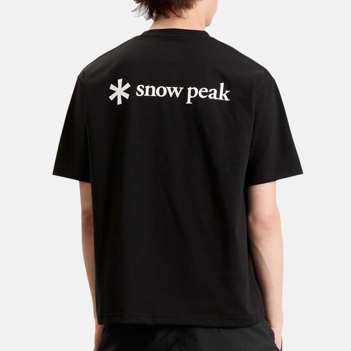 Snow Peak Mens NSD Back Printed Logo T-Shirt Black | Studio DOS