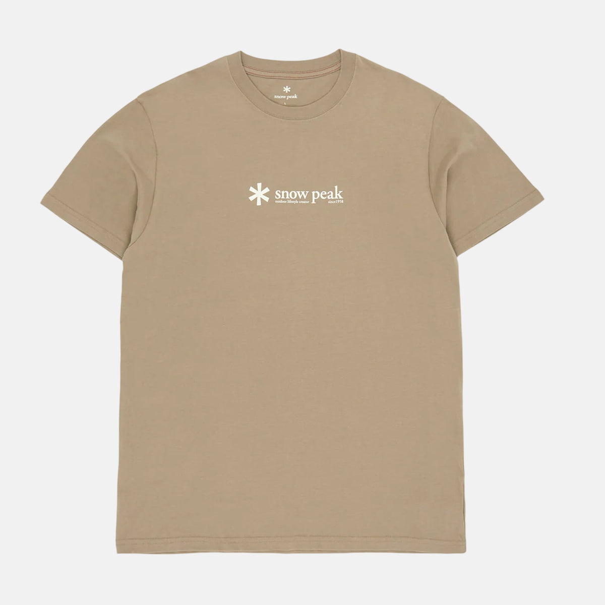 Snow Peak Mens Soft Cotton Logo Short Sleeve T-Shirt Pro | Studio DOS