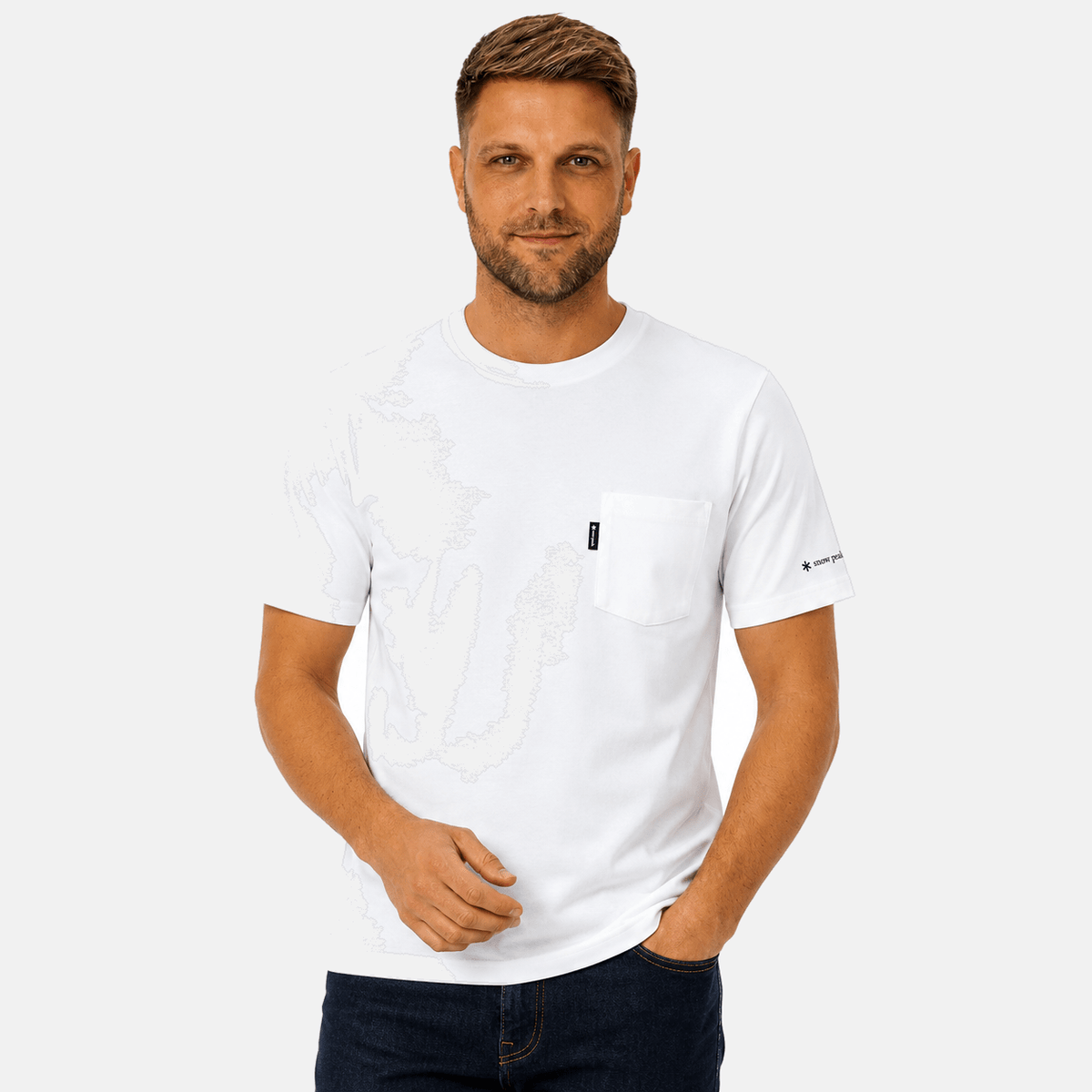 Snow Peak Pocket T-Shirt Off White | Studio DOS