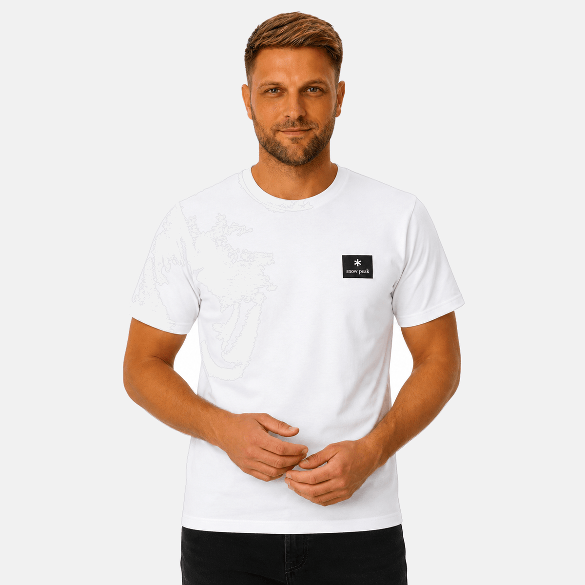 Snow Peak Square Logo T-Shirt Off White | Studio DOS