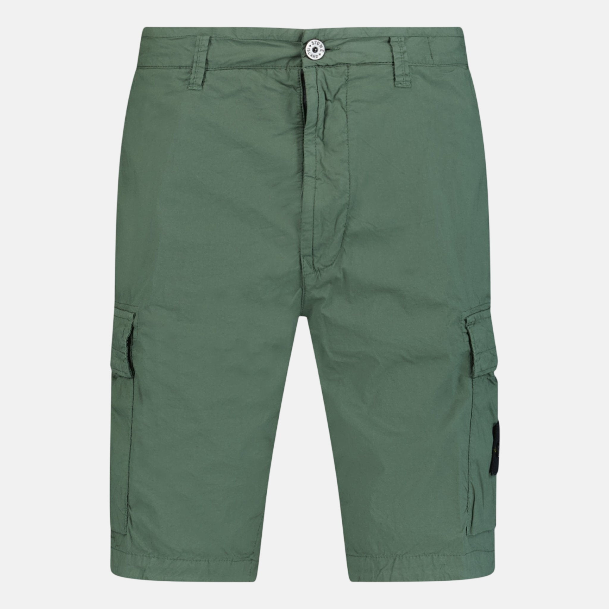 Stone Island Bermuda Cargo Shorts Dusk Green | Studio DOS