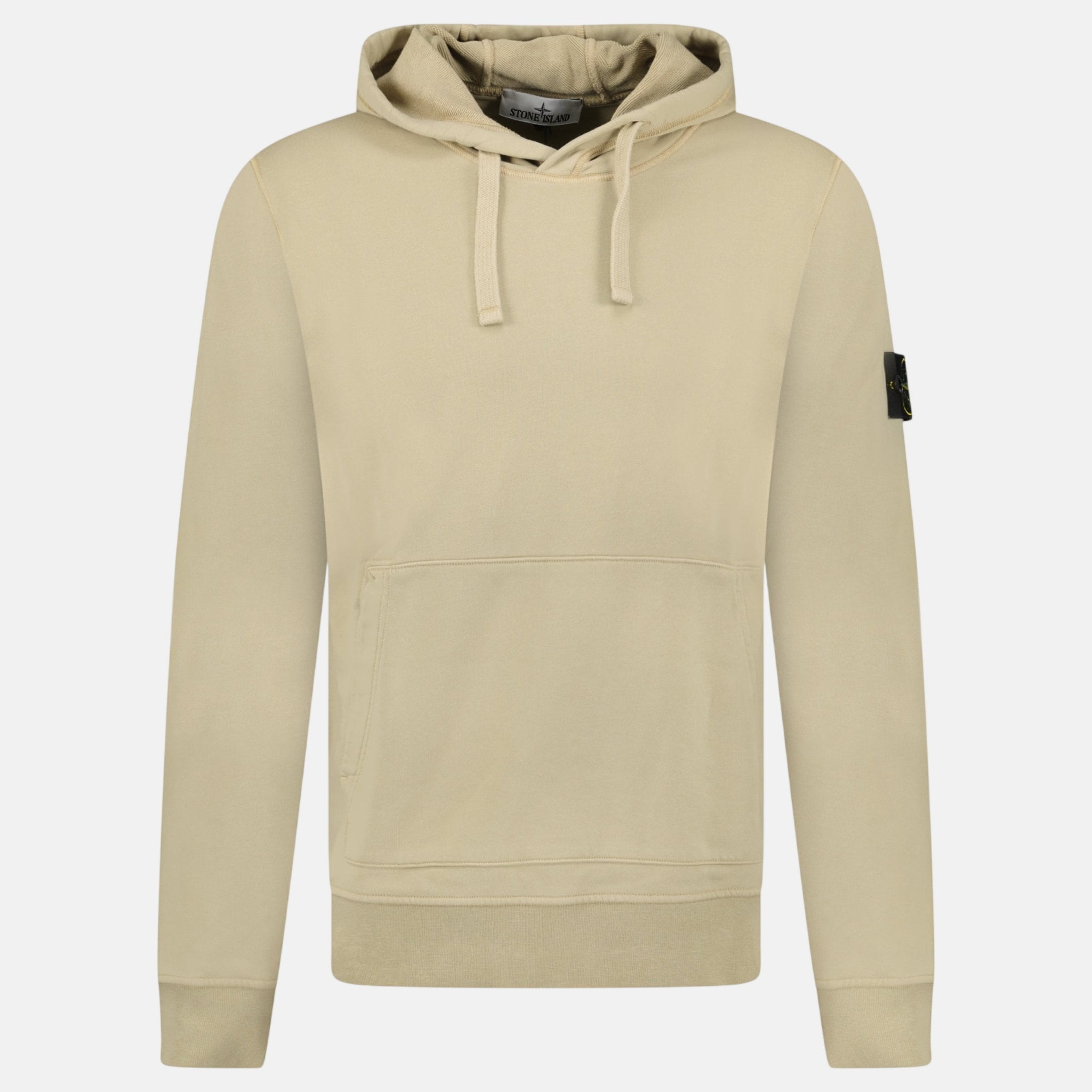 Stone Island Brushed Organic Cotton Hoodie Desert | Studio DOS