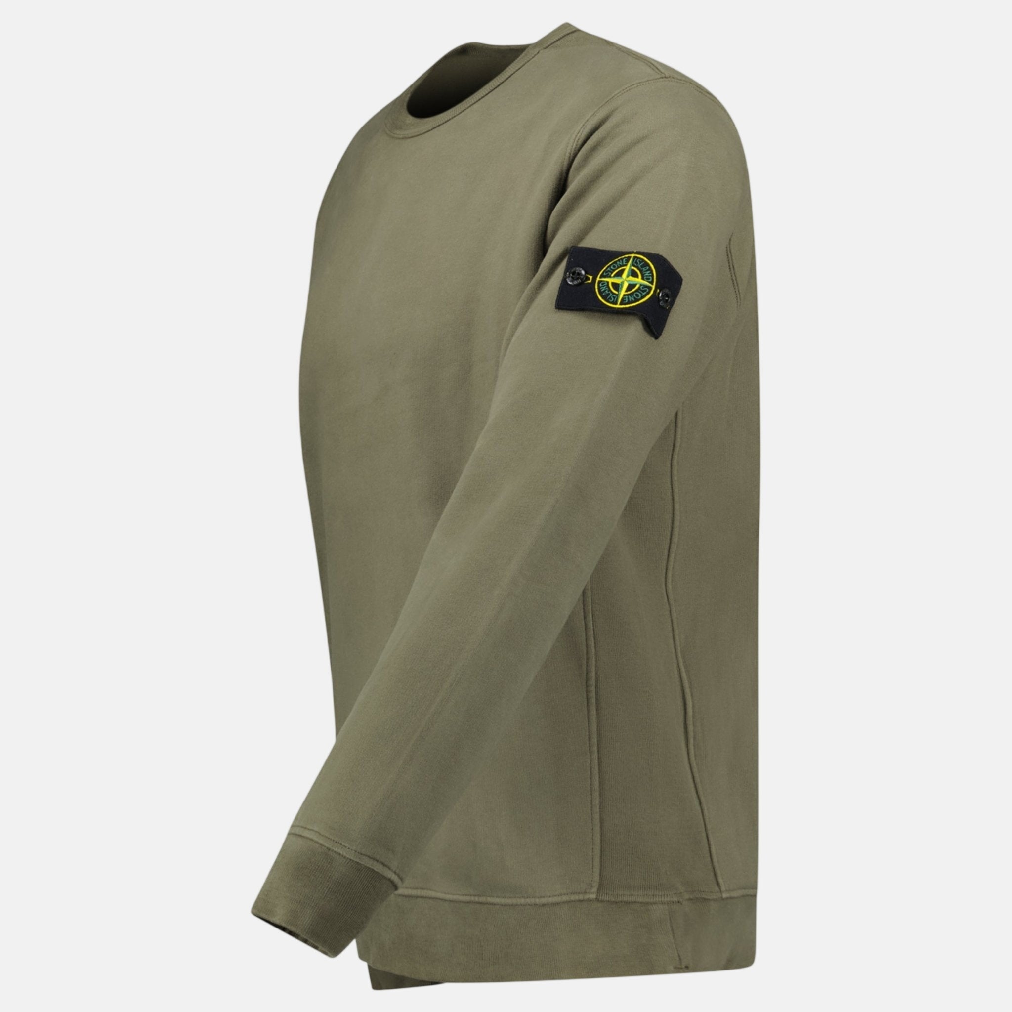 Stone Island Brushed Organic Cotton Sweatshirt Walnut Brown | Studio DOS