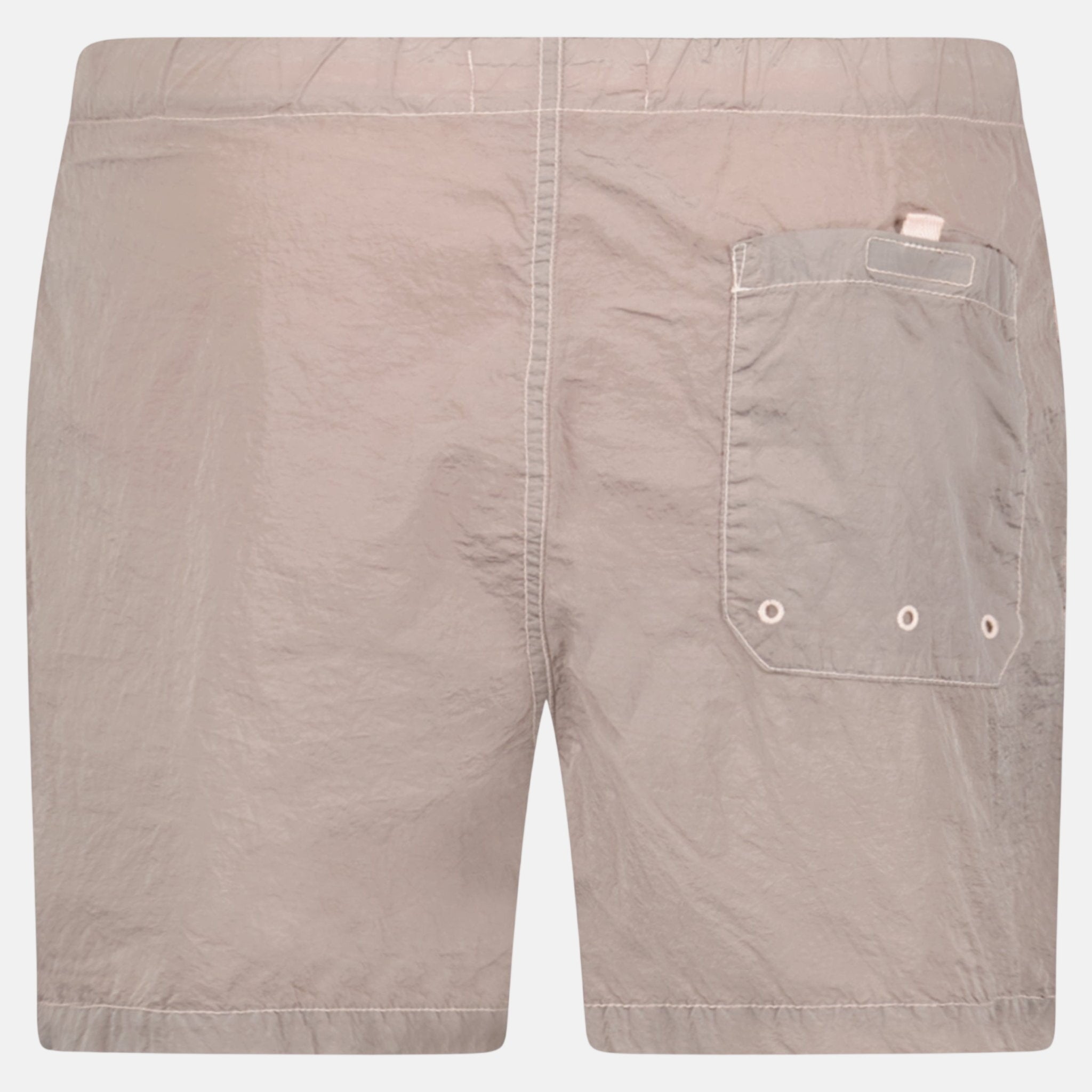 Stone Island Compass Button Chrome Swim Shorts Antique Rose | Studio DOS