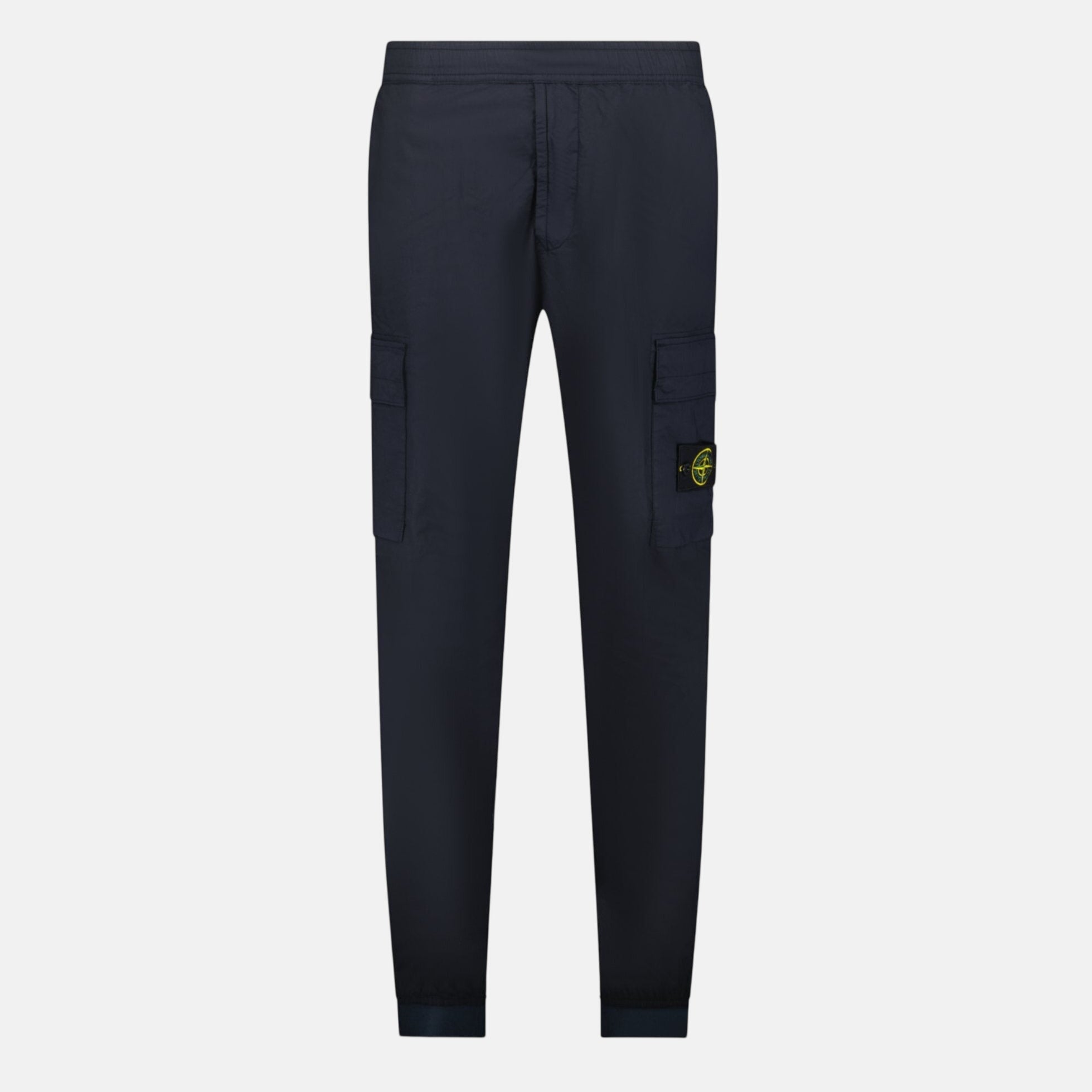 Stone Island Cuffed Cargo Trousers Navy | Studio DOS