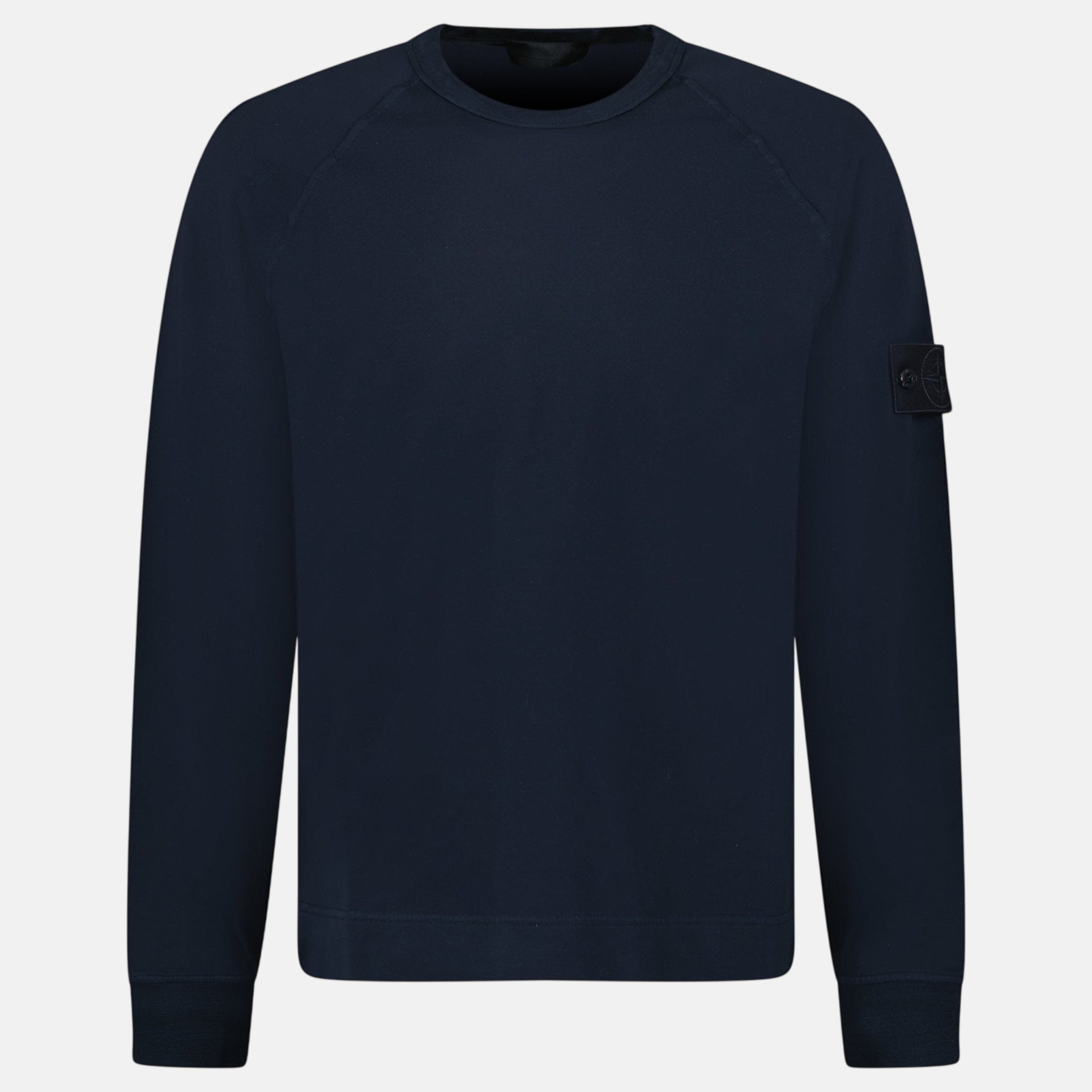 Stone Island Ghost Series Badge Crewneck Sweatshirt Navy | Studio DOS