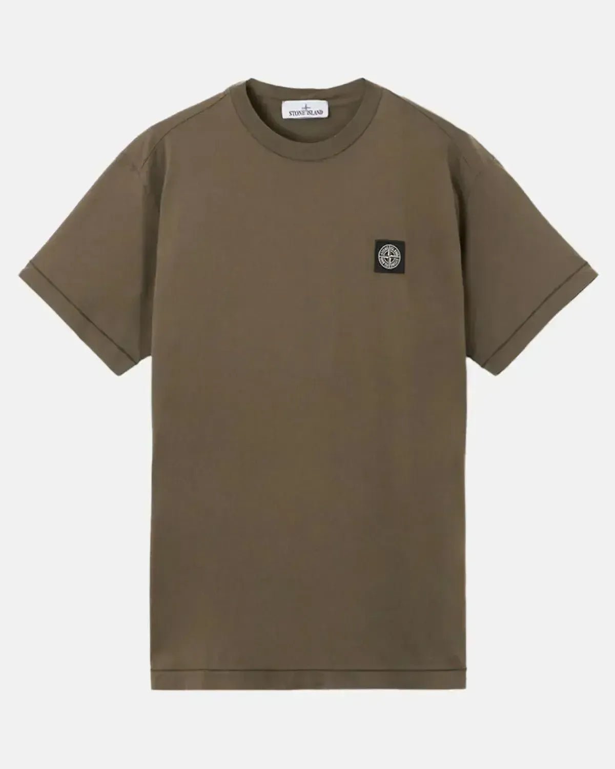 STONE ISLAND MENS 2100027 60/2 COTTON JERSEY SLIM FIT T - SHIRT MILITARY GREEN | Studio DOS
