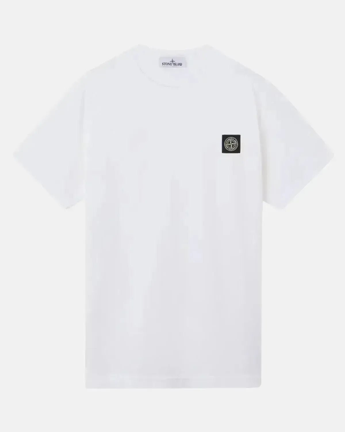 STONE ISLAND MENS 2100027 60/2 COTTON JERSEY SLIM FIT T - SHIRT WHITE | Studio DOS