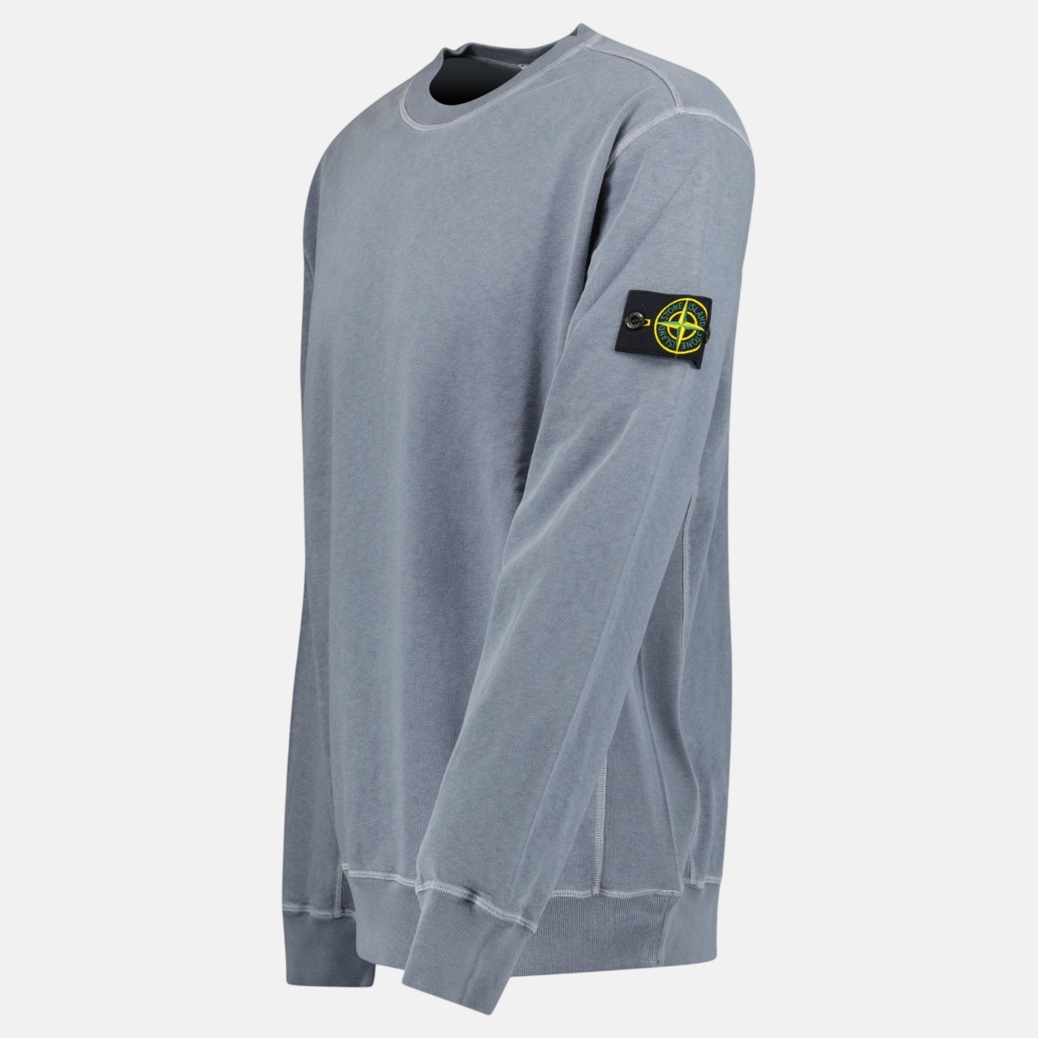 Stone Island Old Effect Crewneck Sweatshirt Dark Blue | Studio DOS