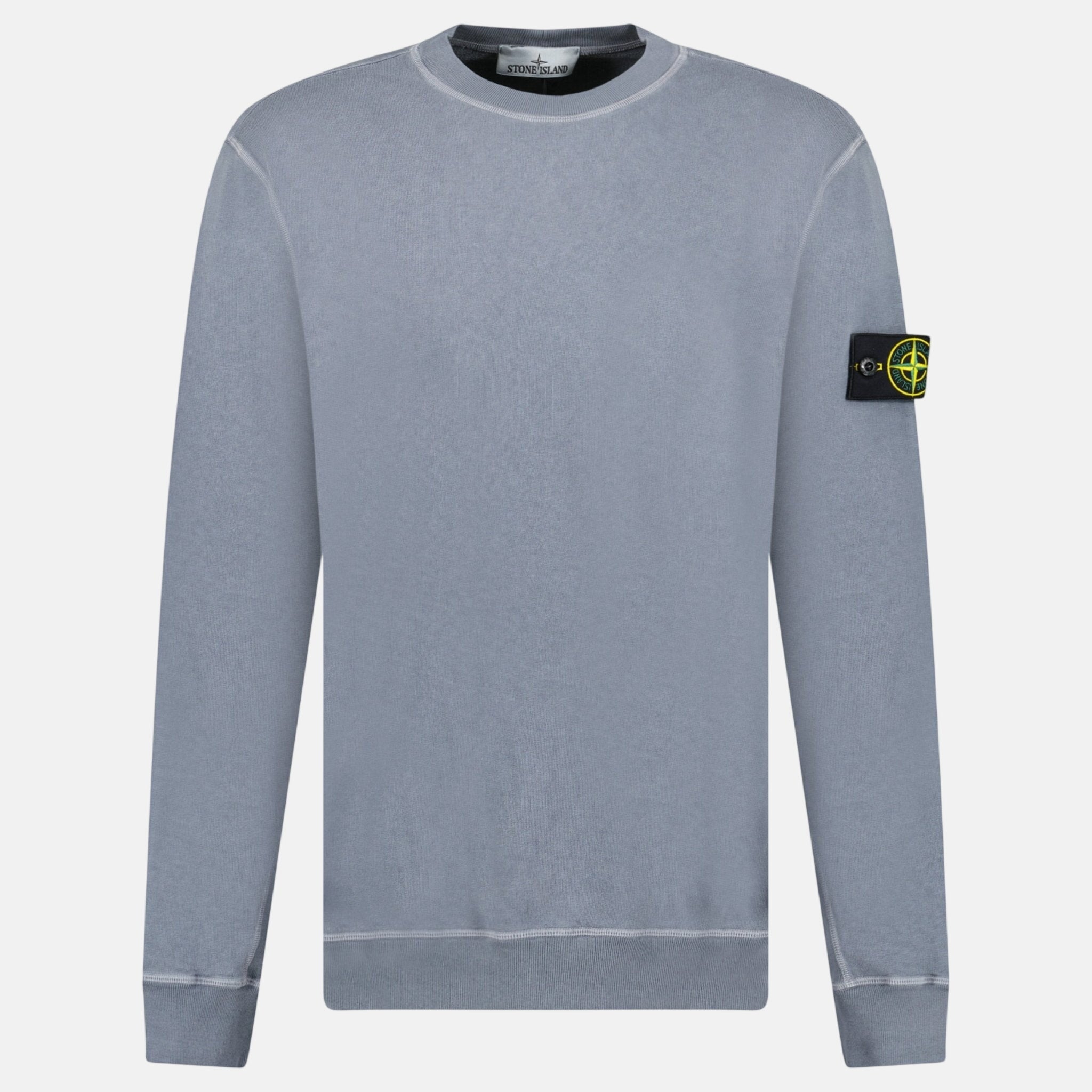 Stone Island Old Effect Crewneck Sweatshirt Dark Blue | Studio DOS