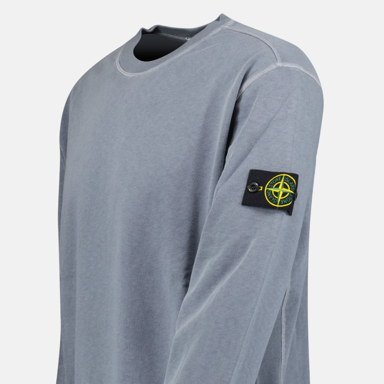 Stone Island Old Effect Crewneck Sweatshirt Dark Blue | Studio DOS
