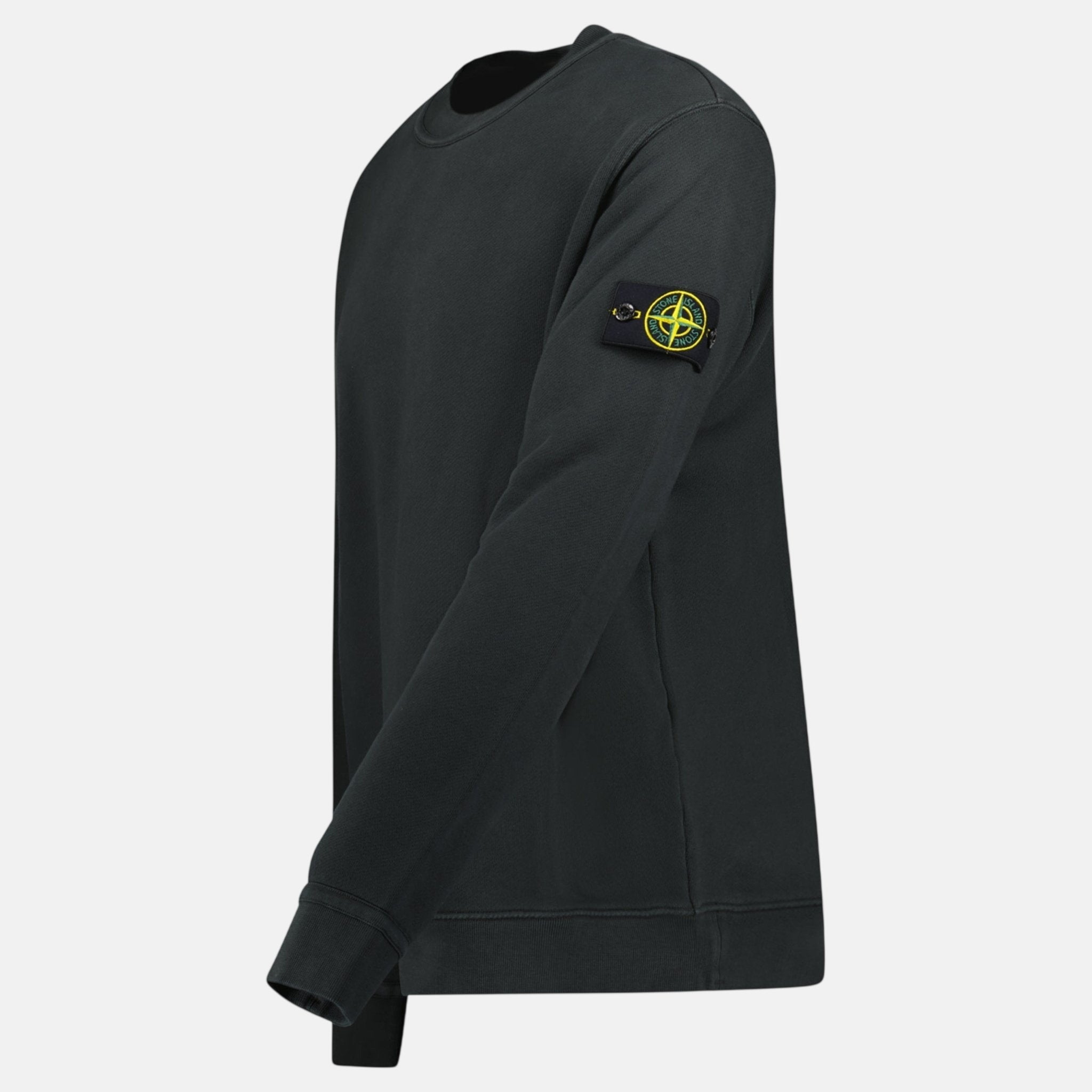 Stone Island Old Effect Crewneck Sweatshirt Lead Grey | Studio DOS