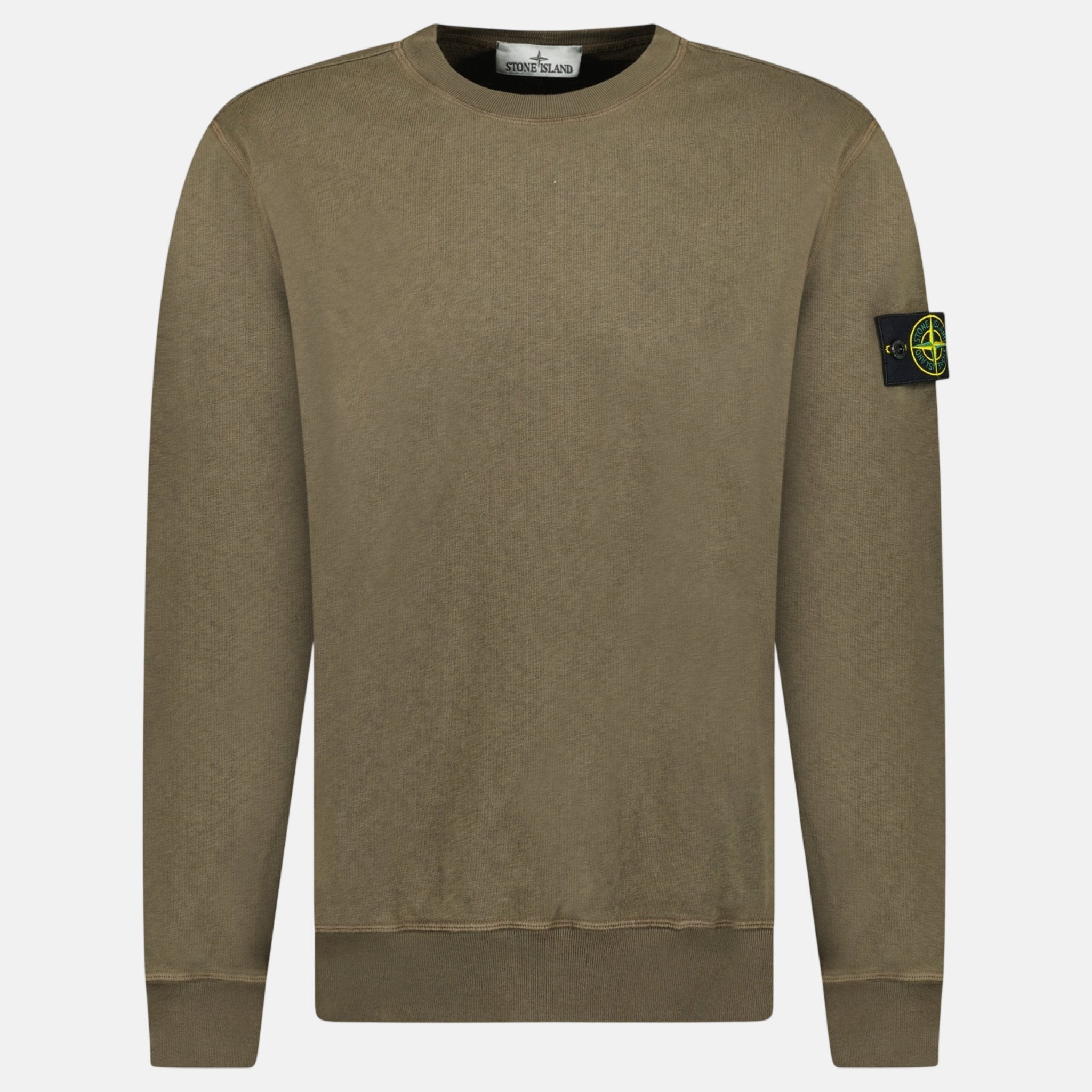 Stone Island Old Effect Crewneck Sweatshirt Military Green | Studio DOS