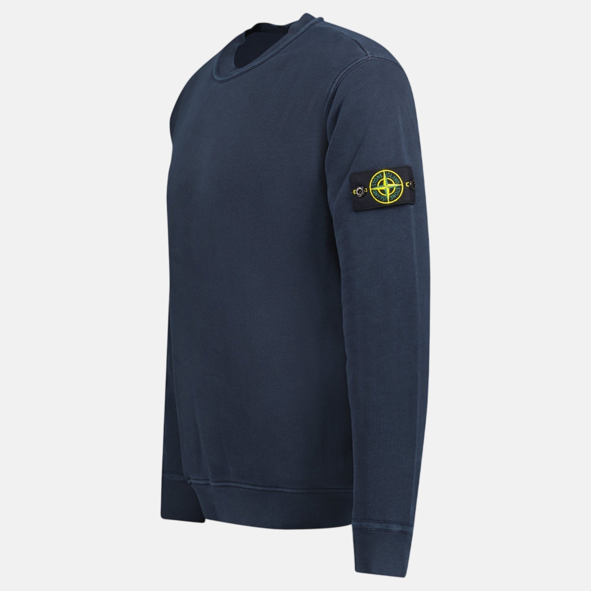 Stone Island Old Effect Crewneck Sweatshirt Navy | Studio DOS