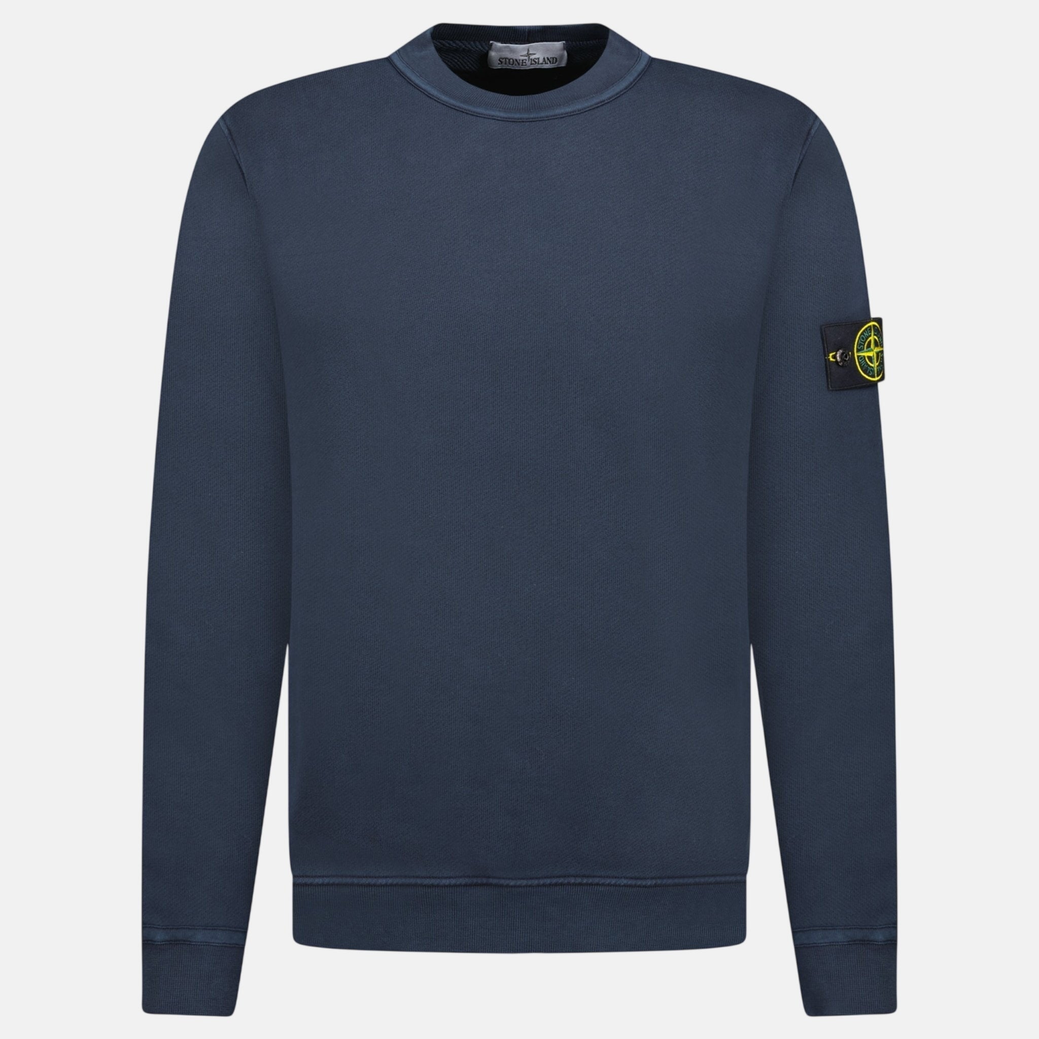 Stone Island Old Effect Crewneck Sweatshirt Navy | Studio DOS