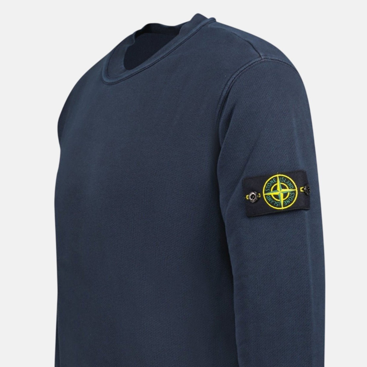 Stone Island Old Effect Crewneck Sweatshirt Navy | Studio DOS